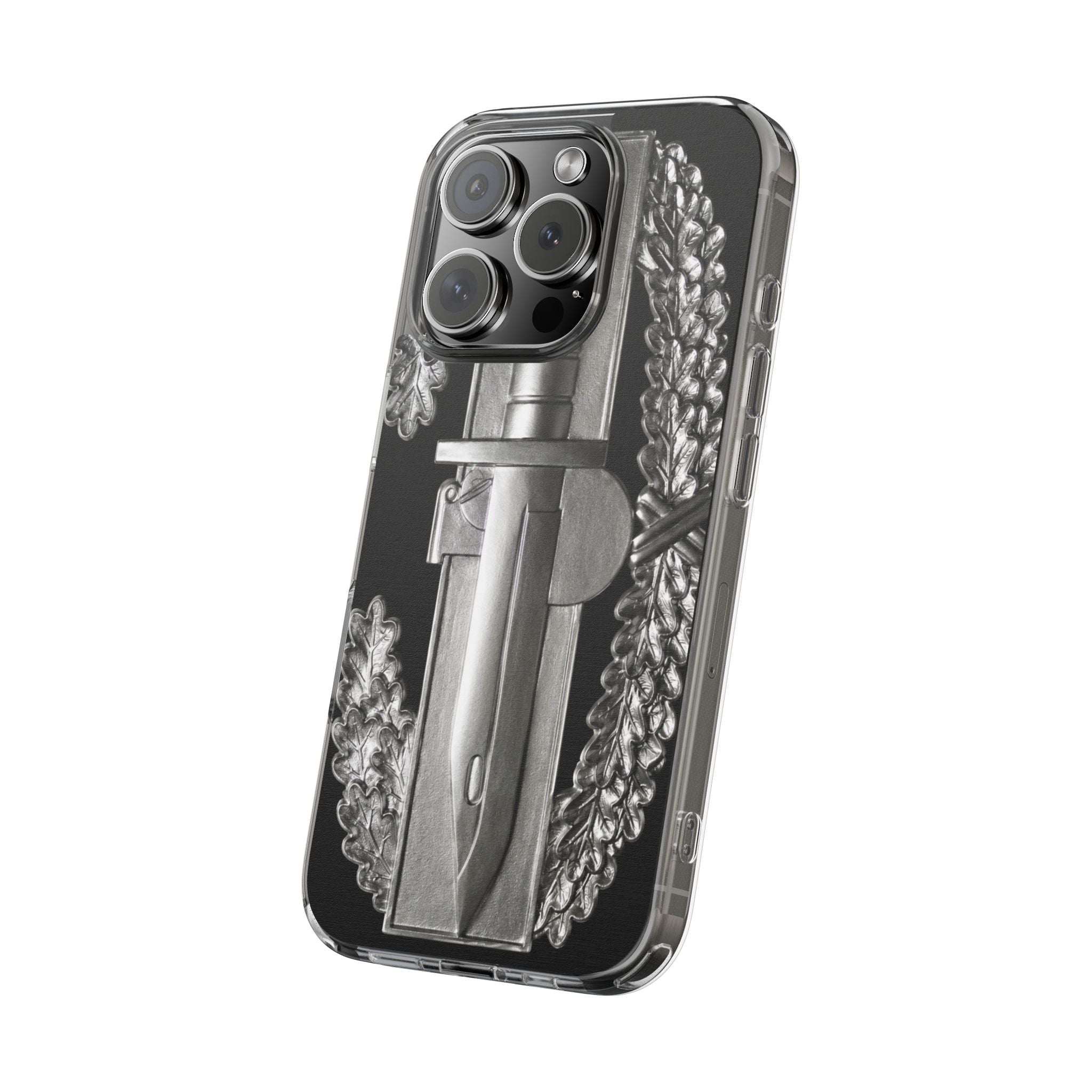 Army Combat Action Badge Clear Impact-Resistant Phone Case