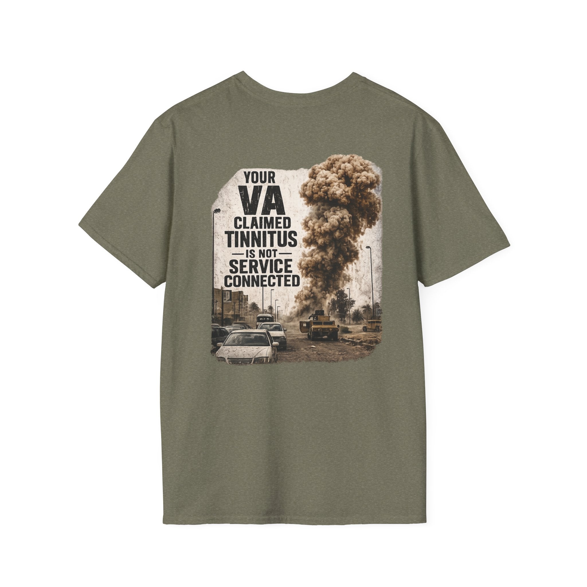 VA Tinnitus Claim is Not Service Connected T-Shirt | Ironsight Syndicate