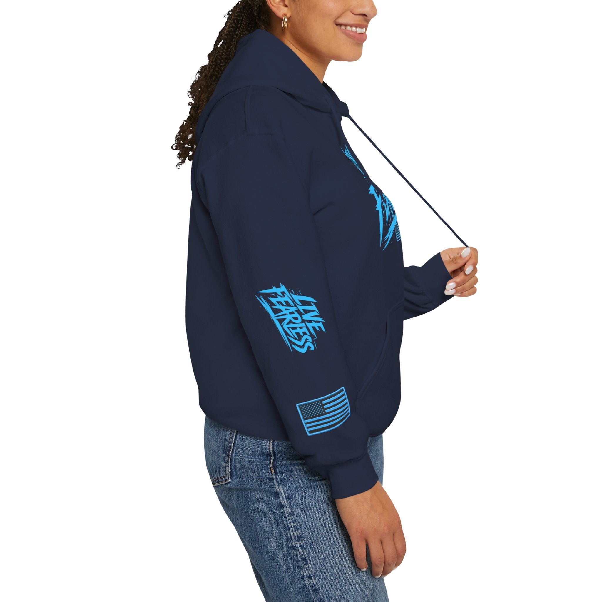 Live Fearless Hoodie | Premium Heavy Weight-Military-Inspired Patriotic Hoodie | Ironsight Syndicate