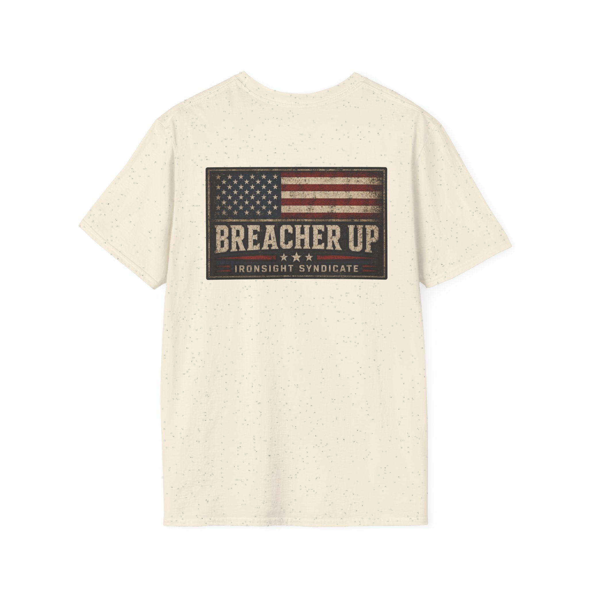 Breacher Up Red While and  Blue T-Shirt, Adult (13 and up), unisex | Patriotic Military Graphic Tee for Veterans & Patriots, Adult (13 and up), unisex