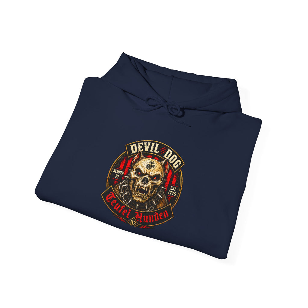 Devil Dog, Teufel Hunden Marine Corps Hooded Sweatshirt