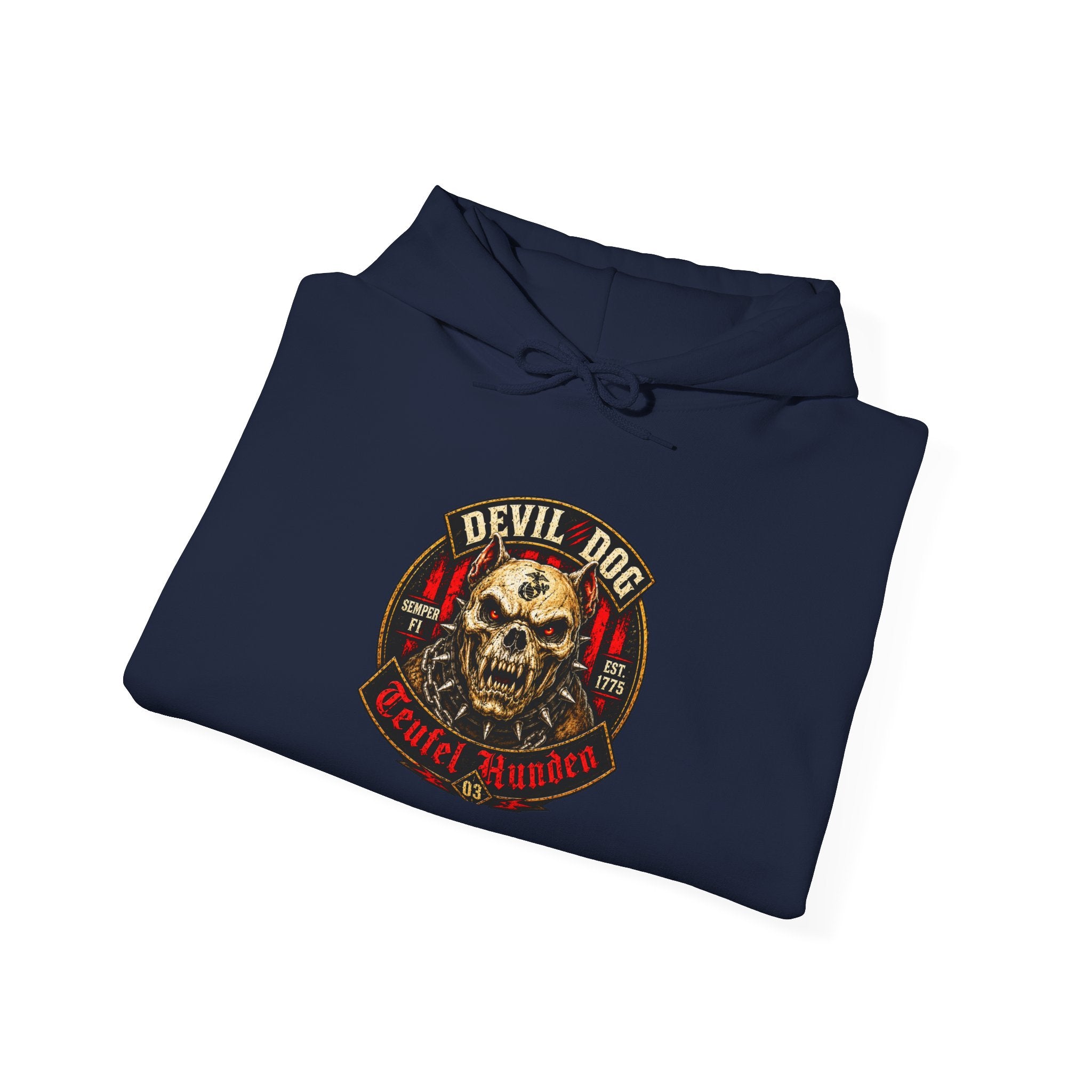 Devil Dog, Teufel Hunden Marine Corps Hooded Sweatshirt
