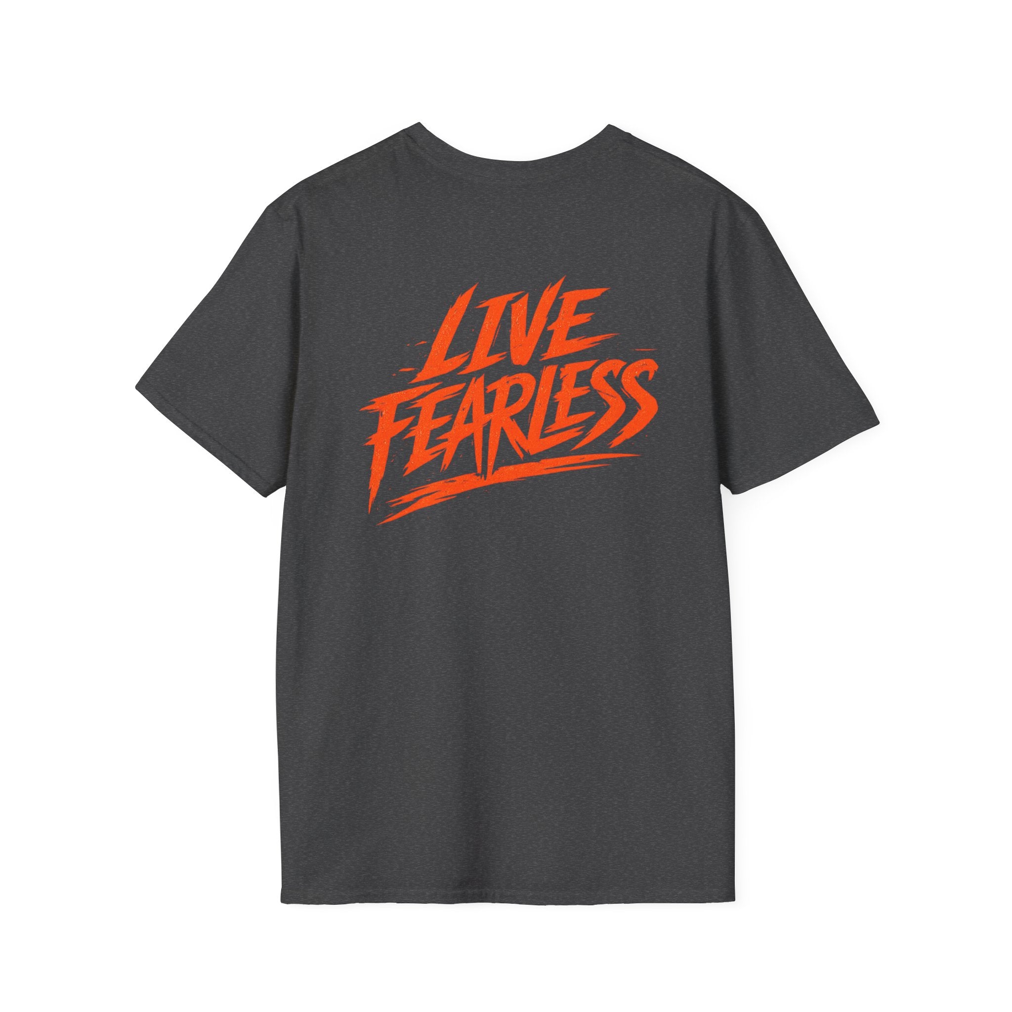 Live Fearless Military-Inspired Graphic T-Shirt - Dark Heather | Ironsight Syndicate