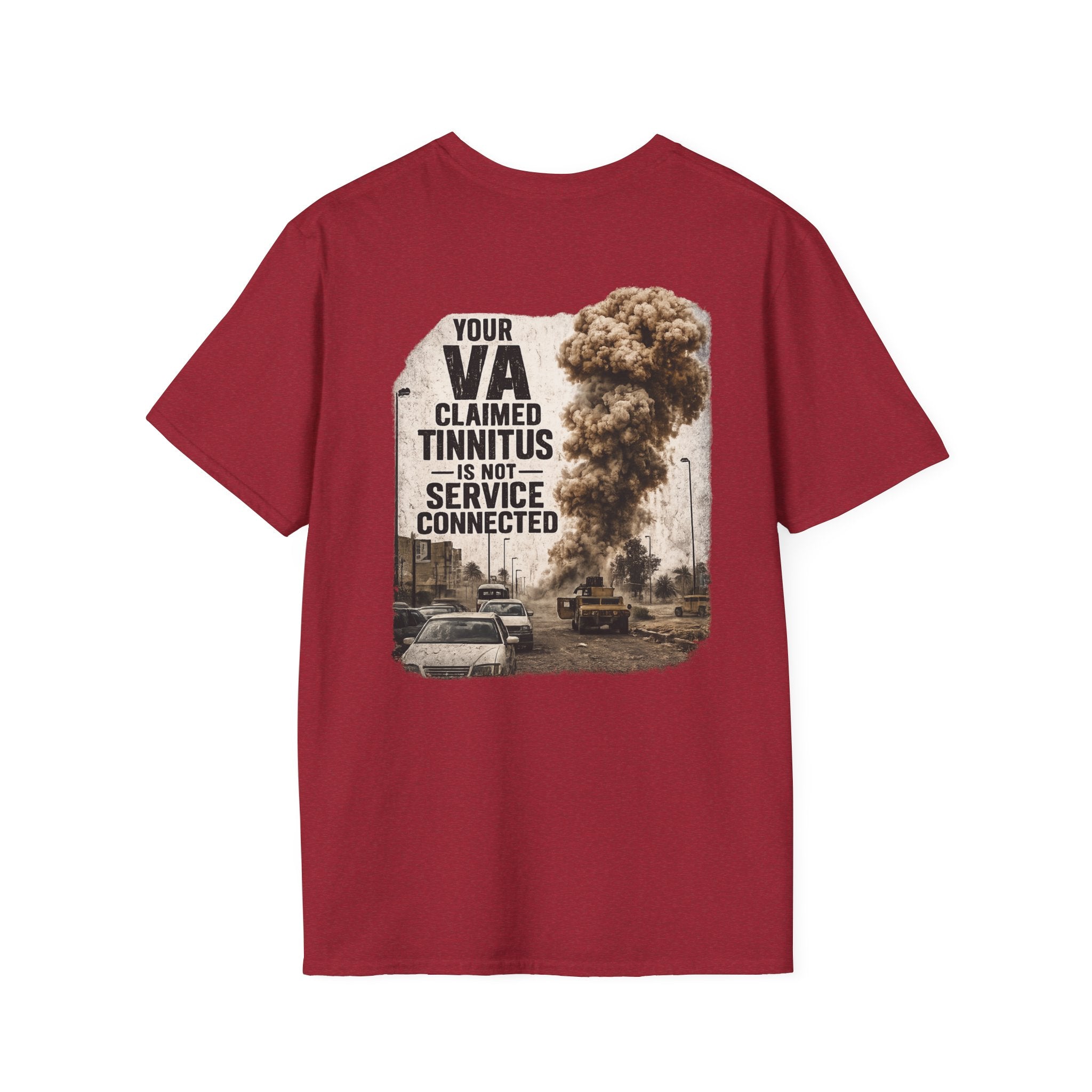 VA Tinnitus Claim is Not Service Connected T-Shirt | Ironsight Syndicate