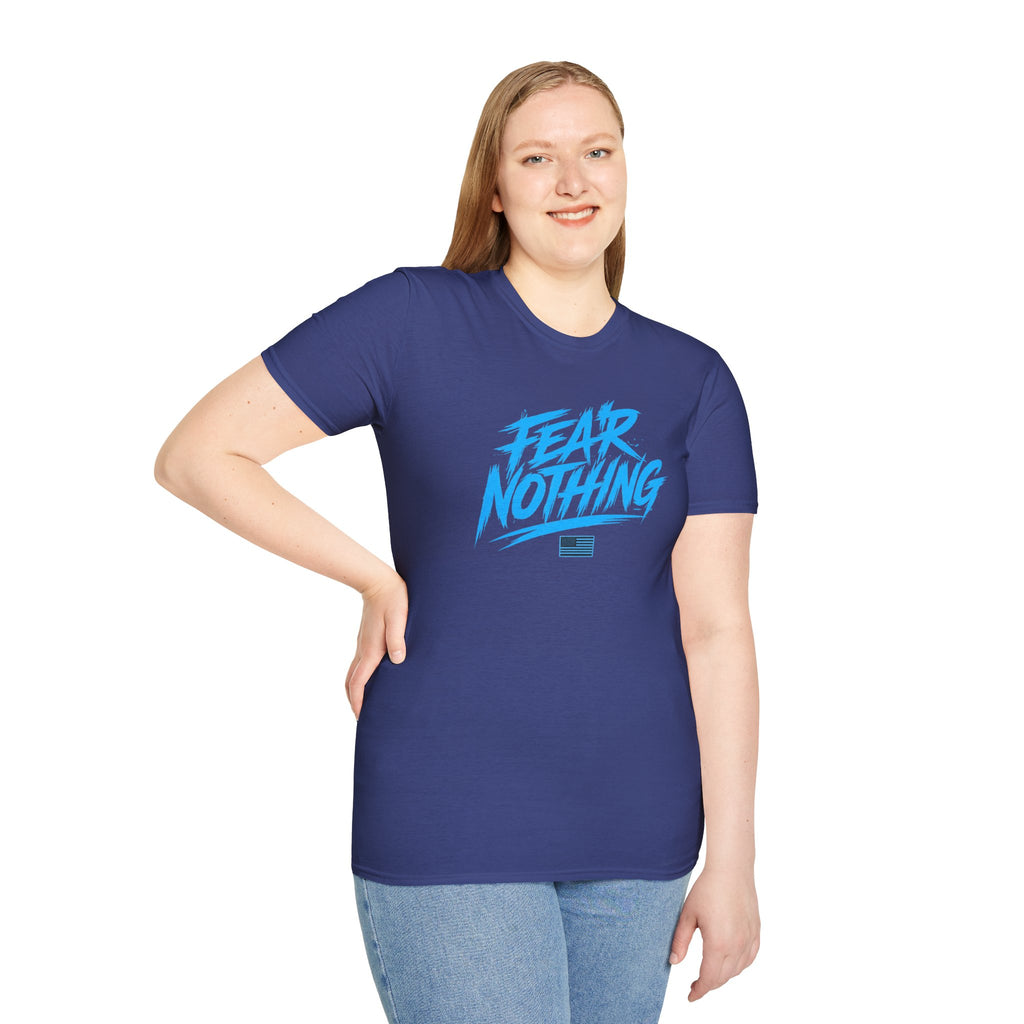 Fear Nothing/Live Fearless Blue – Premium Graphic T-Shirt | Ironsight Syndicate