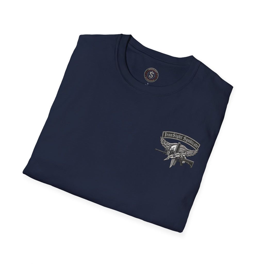 SWAT Eagle T-Shirt — "IronSight Syndicate"  T-Shirt | Patriotic Military Graphic Tee for Veterans & Patriots, Adult (13 and up), unisex