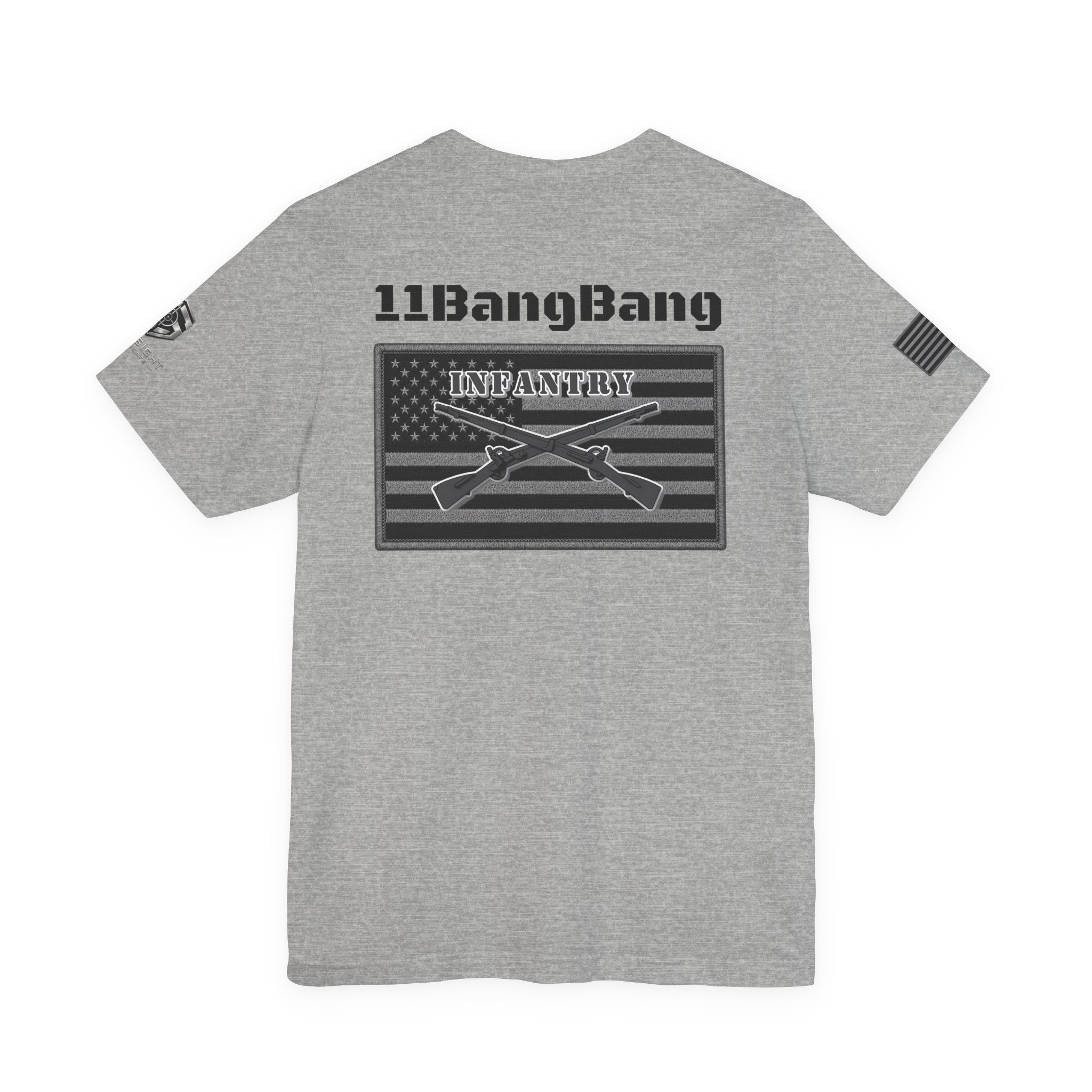 11BangBang Infantry Inspired Patriotic T-Shirt