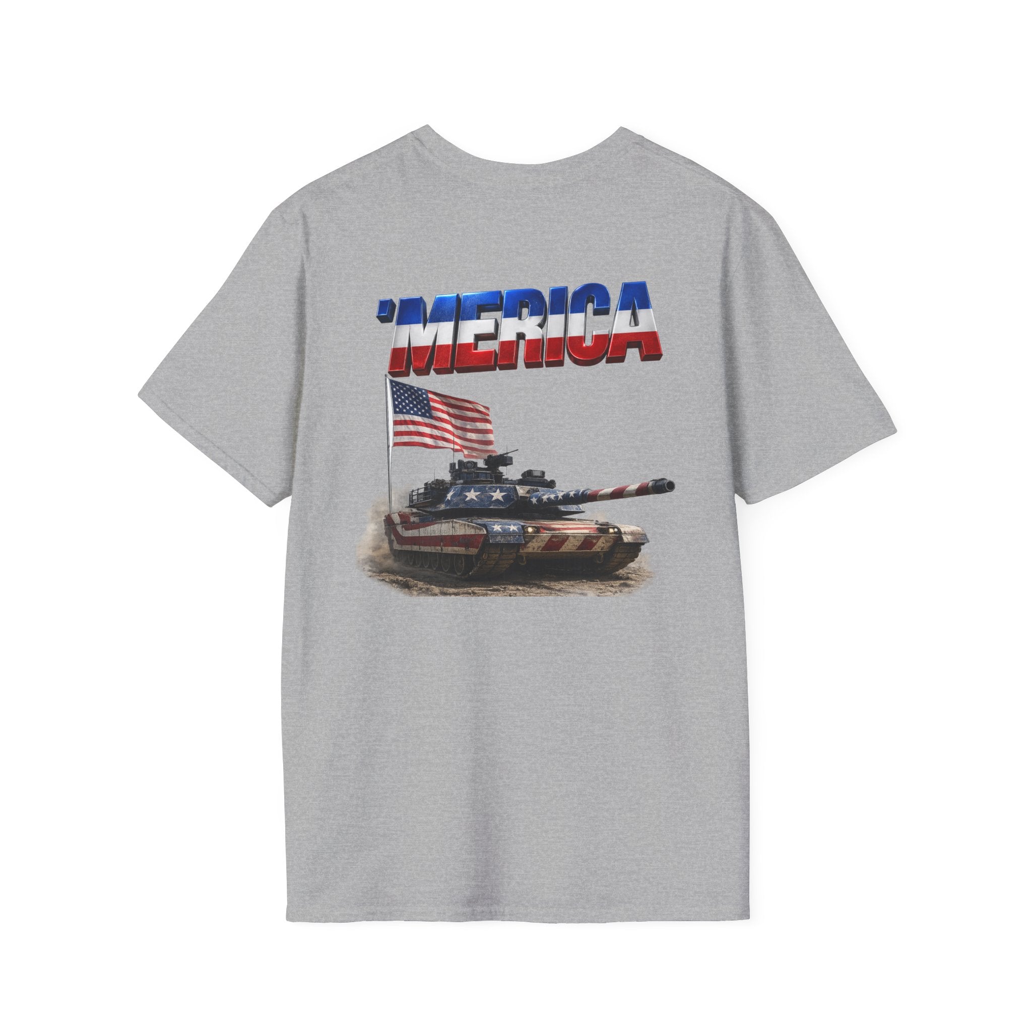 M1 Abrams Patriotic Ironsight Syndicate T-Shirt | Patriotic Military Graphic Tee for Veterans & Patriots, Adult (13 and up), unisex