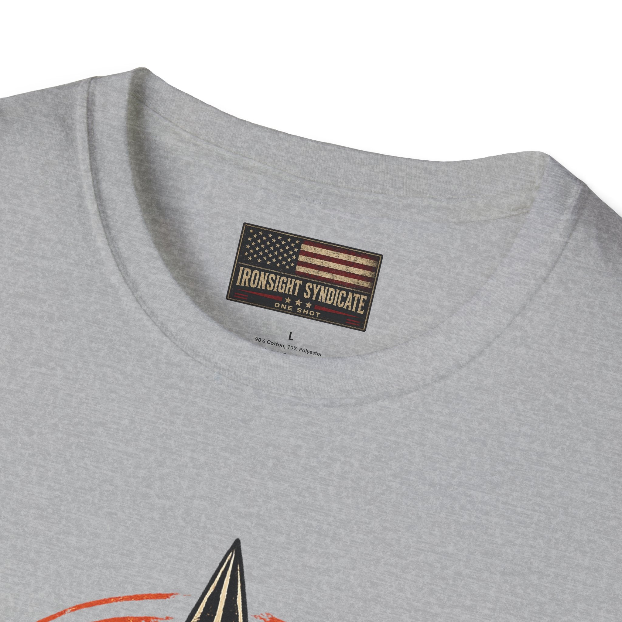Live Fearless Skull Military T-Shirt (Front and Back) | Ironsight Syndicate