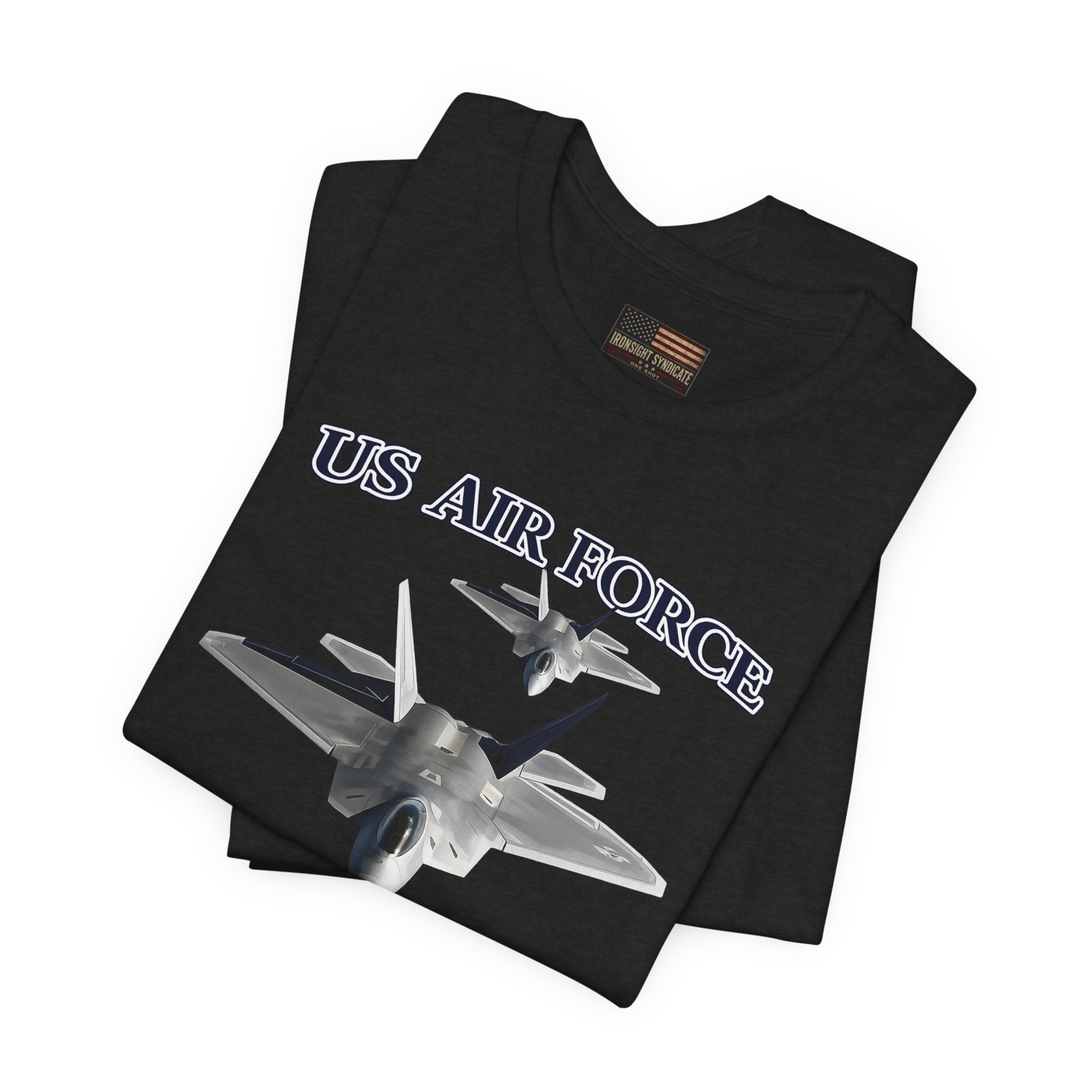 F-22 Raptor USAF Stealth Fighter Jet Graphic Tee – Premium Air Force Pride T-Shirt for Veterans & Active Duty