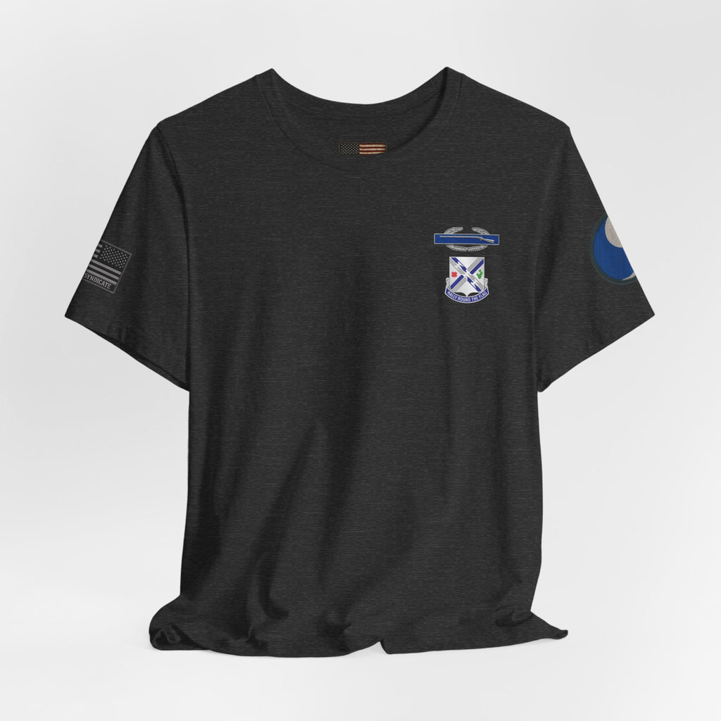 29th Infantry Division 1-115th Infantry Regiment T-Shirt | Patriotic Military Graphic Tee for Veterans & Patriots, Adult (13 and up), unisex