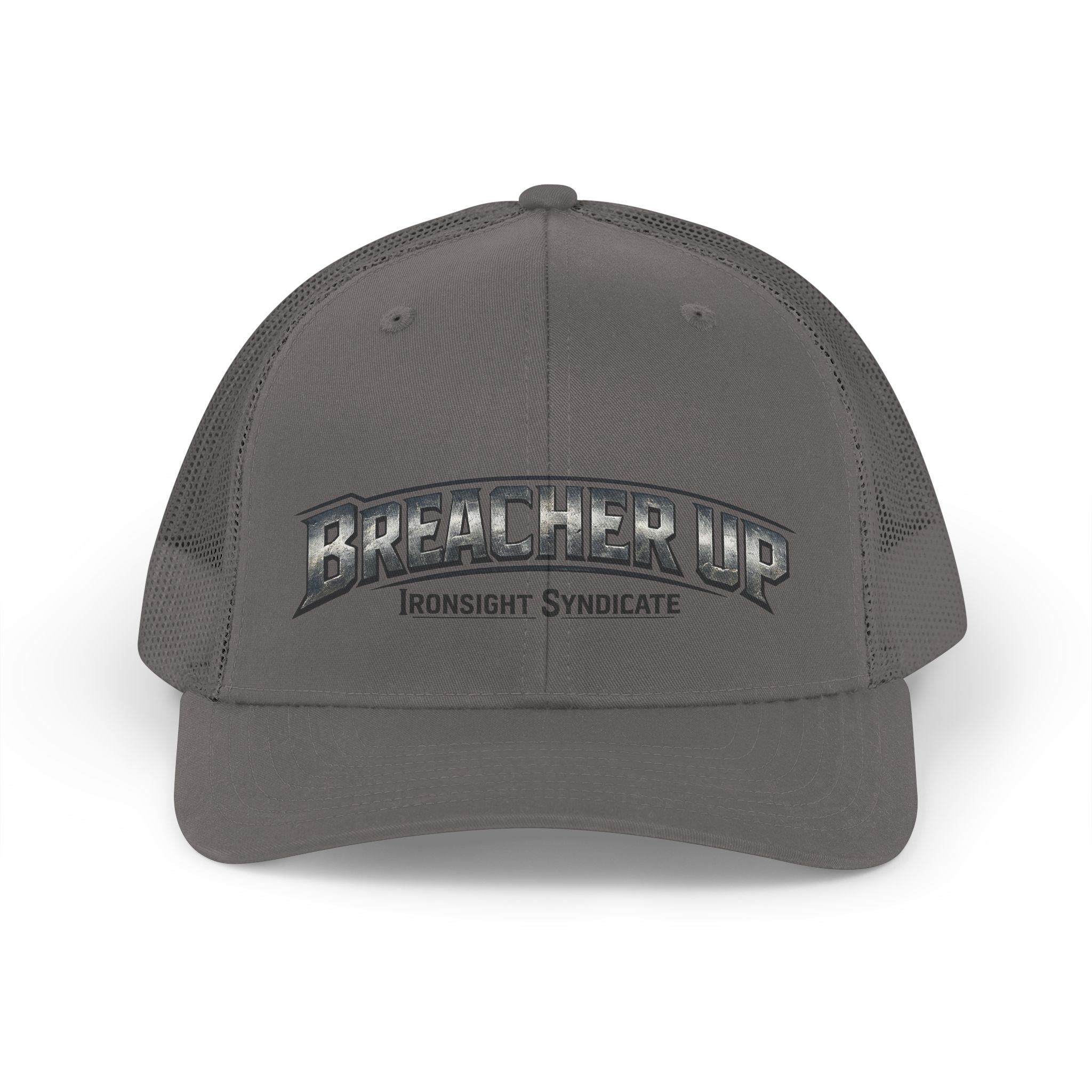 Breacher Up Trucker Hat — Retro Military Patch Mesh Cap  | Patriotic USA Snapback Mesh Cap for Veterans & Patriots