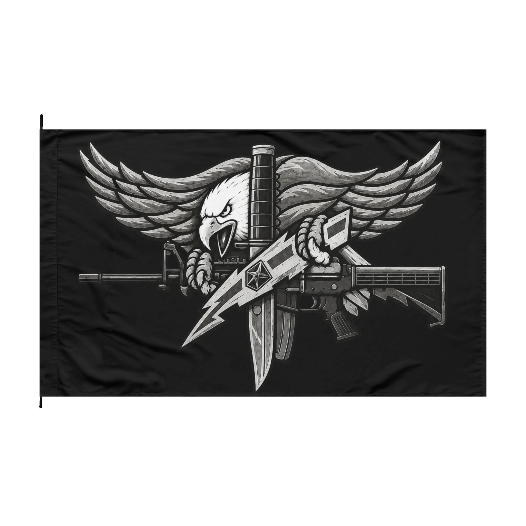 Double-Sided SWAT Eagle Law Enforcement Only Flag - 60 x 36 in | Ironsight Syndicate