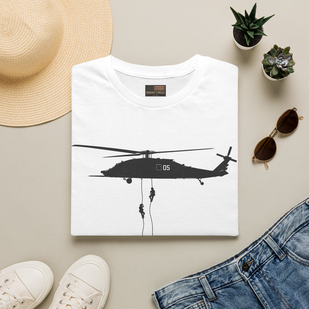Fast Rope T-Shirt — Military Silhouette Tee — Veteran Apparel — Ironsight Syndicate