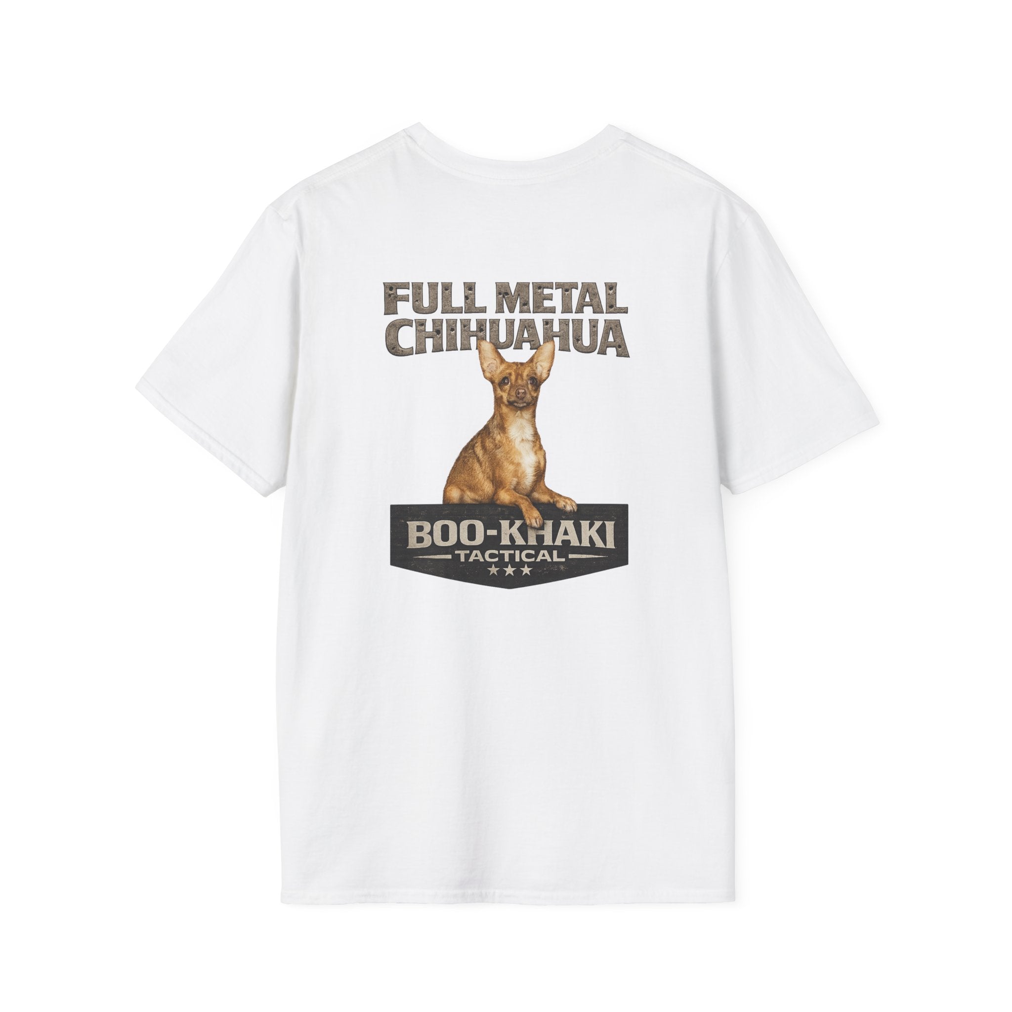 Full Metal Chihuahua T-Shirt – Boo-Khaki Tactical Graphic Tee