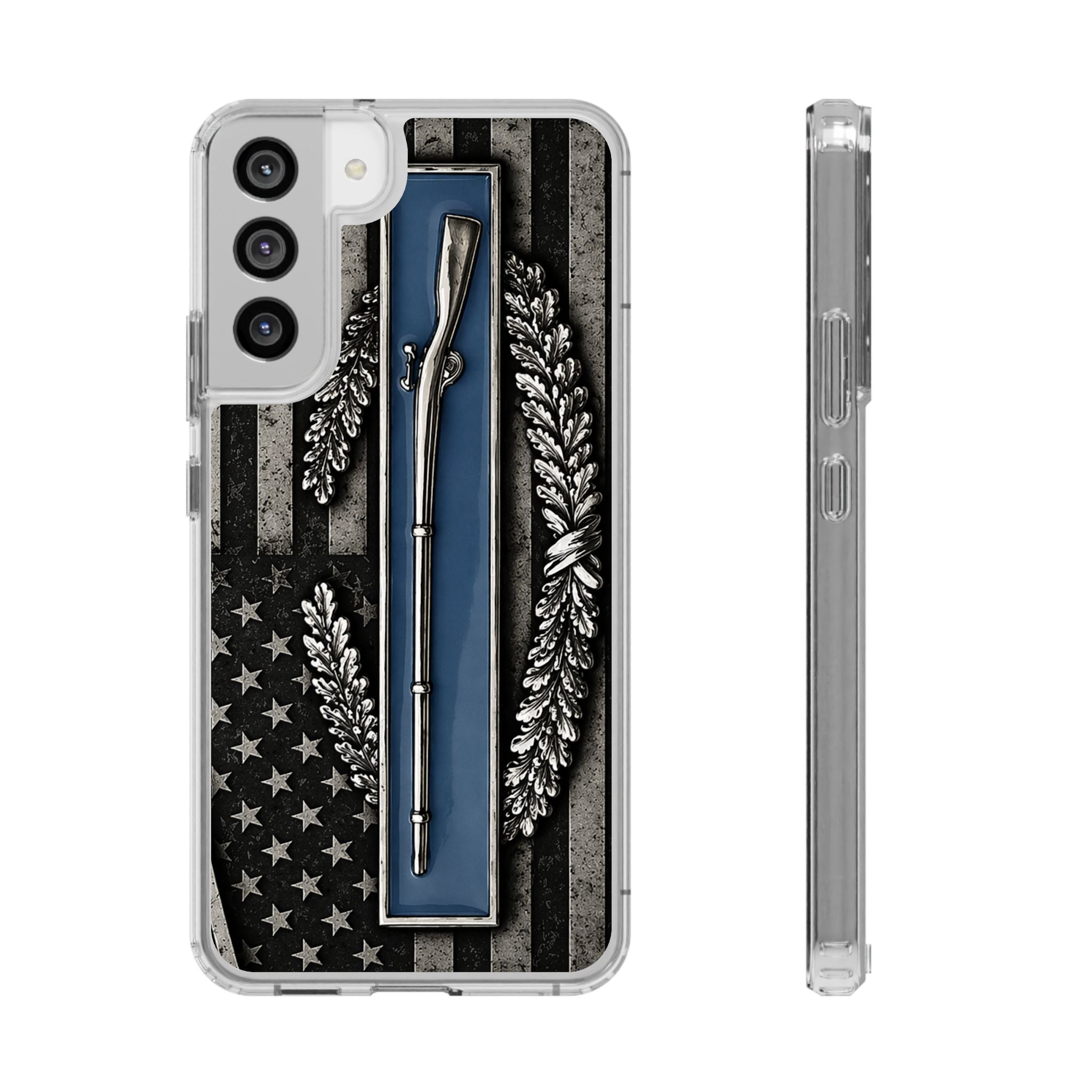 Combat Infantryman Badge Clear Impact-Resistant Phone Case