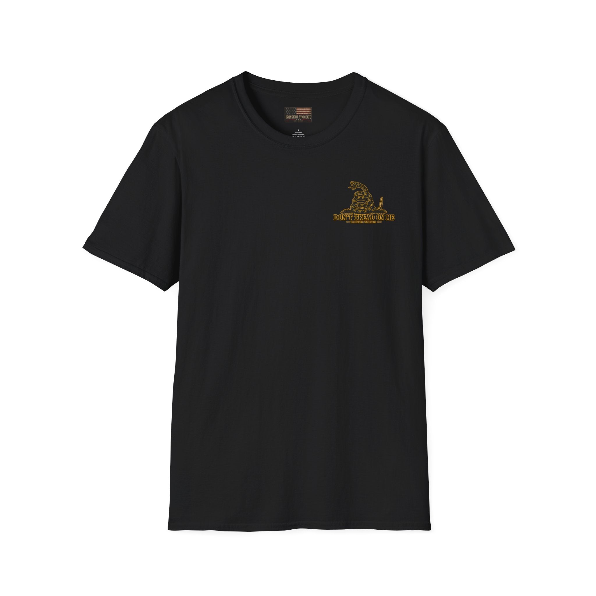 Gadsden Flag Rattlesnake Graphic Tee Veteran Owned | Ironsight Syndicate