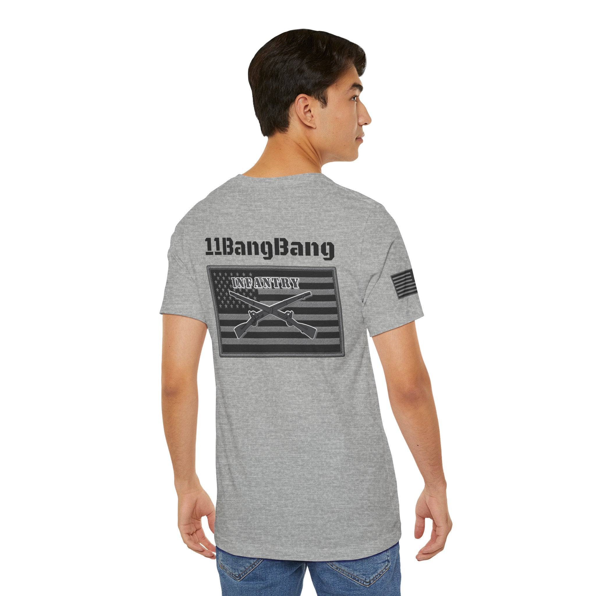 11BangBang Infantry Inspired Patriotic T-Shirt