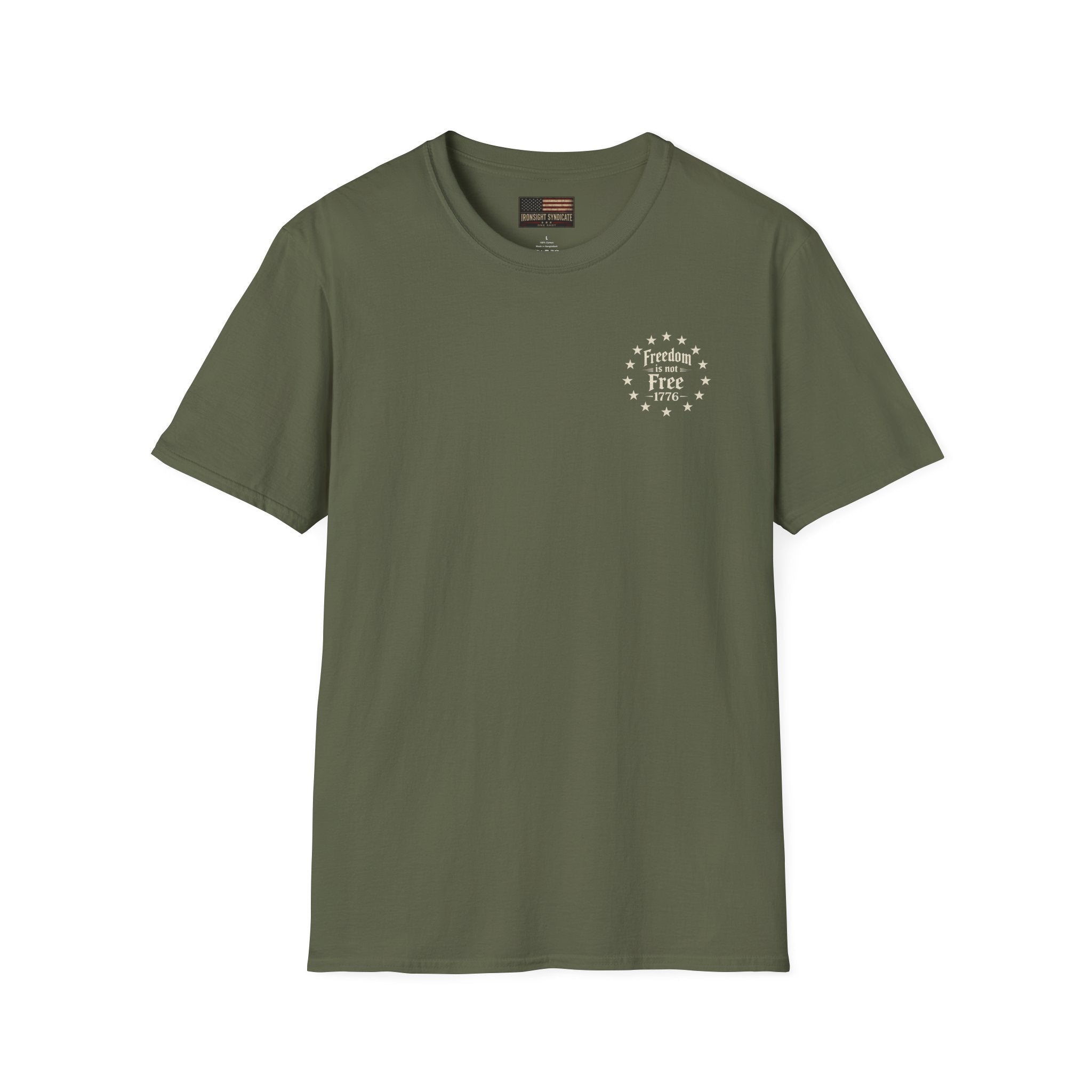 Freedom Is Not Free 1776 patriotic T-shirt — American veteran graphic tee | Ironsight Syndicate