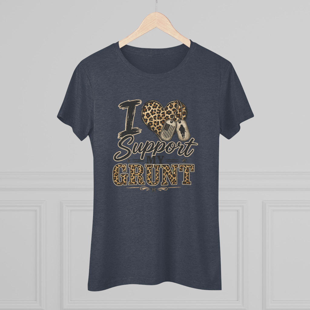 I Support My Grunt Tee — Women's Military Spouse Graphic Shirt