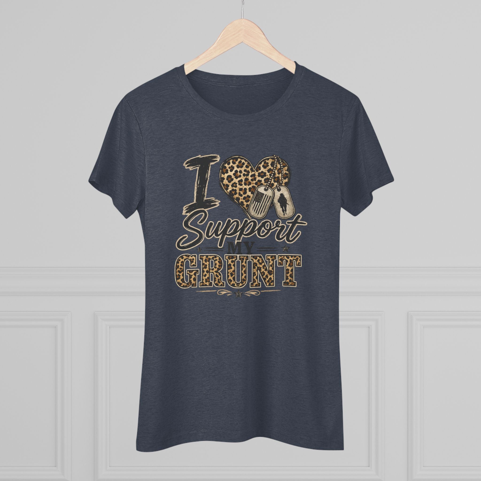 I Support My Grunt Tee — Women's Military Spouse Graphic Shirt
