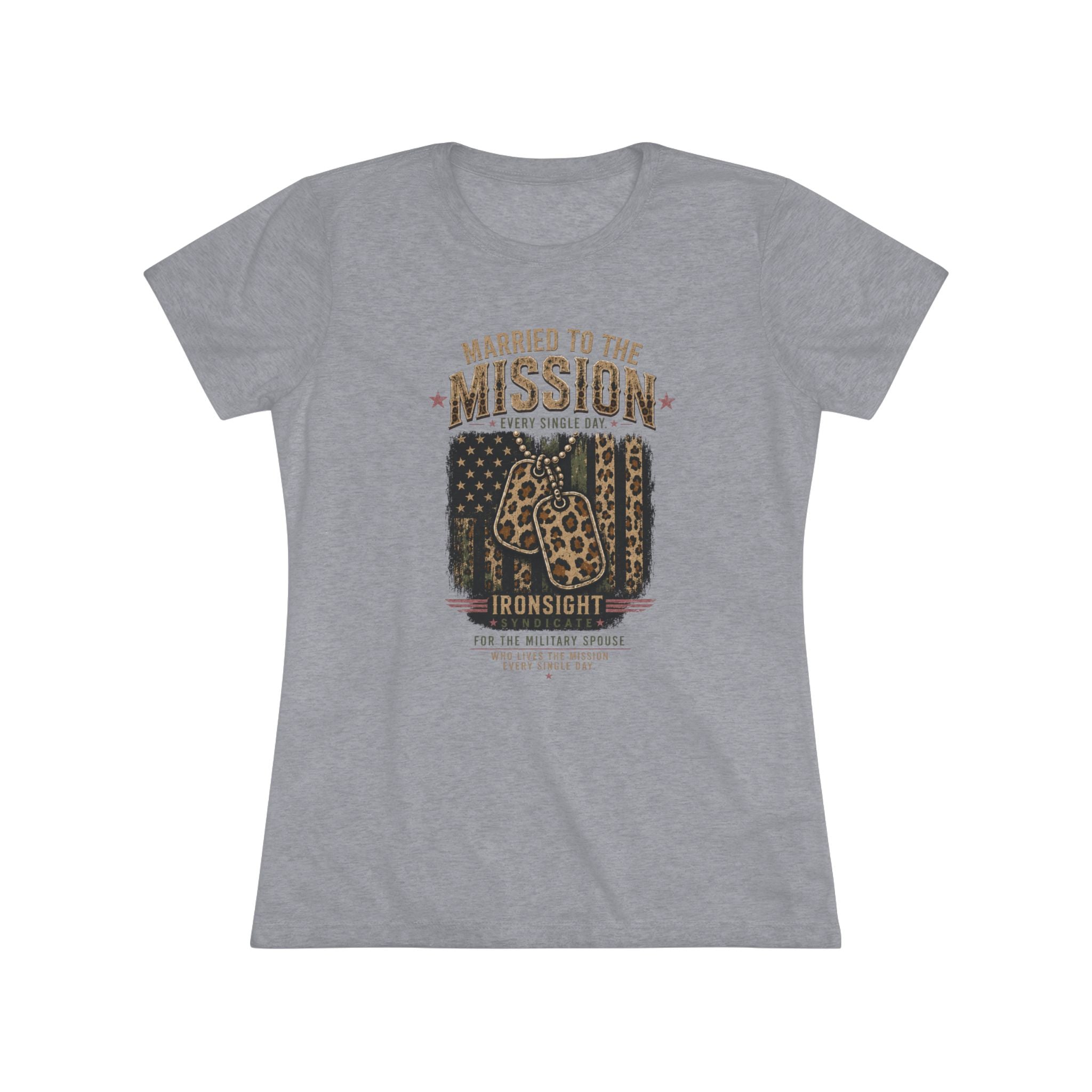Married to the Mission Tee — Women's Military Spouse Graphic Shirt