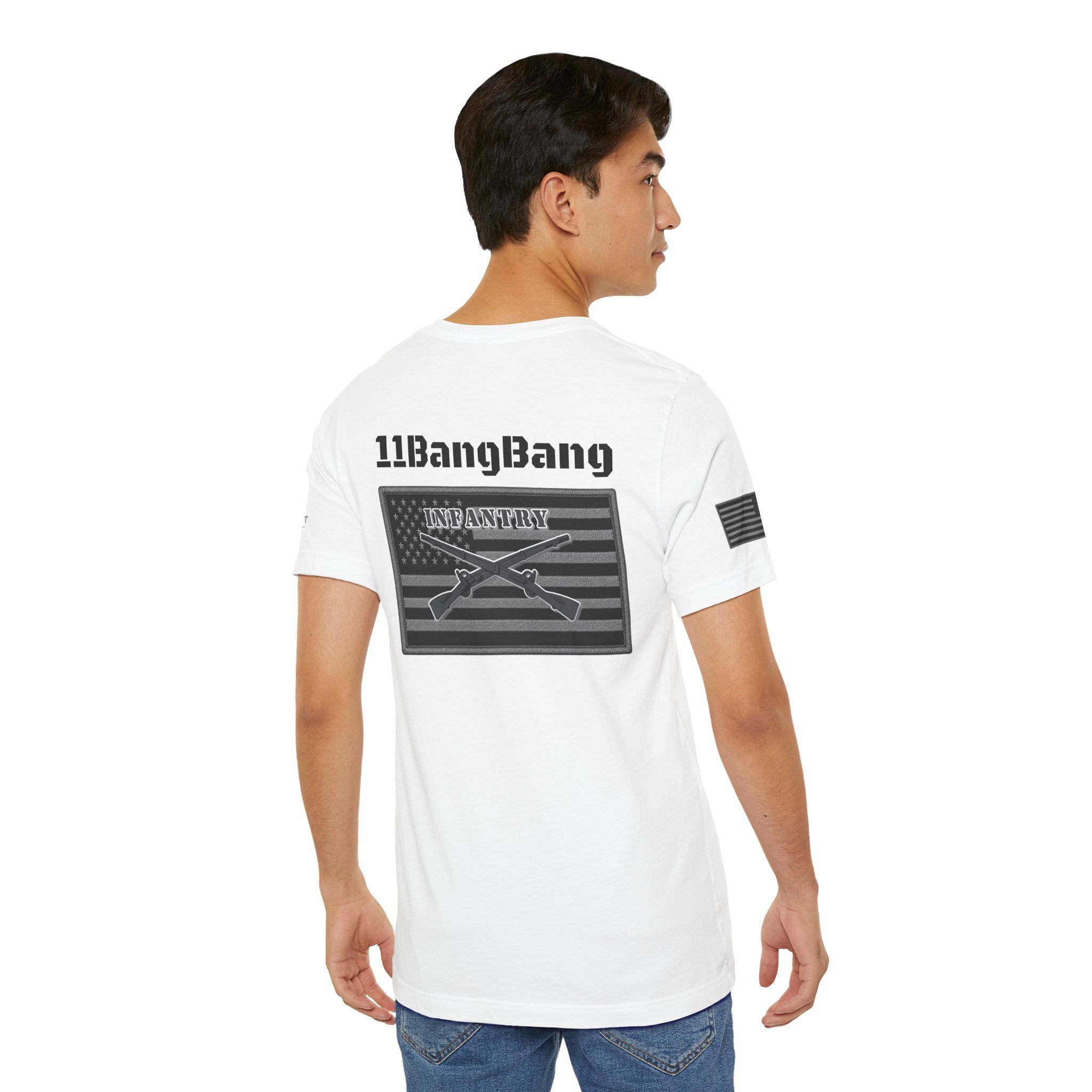11BangBang Infantry Inspired Patriotic T-Shirt