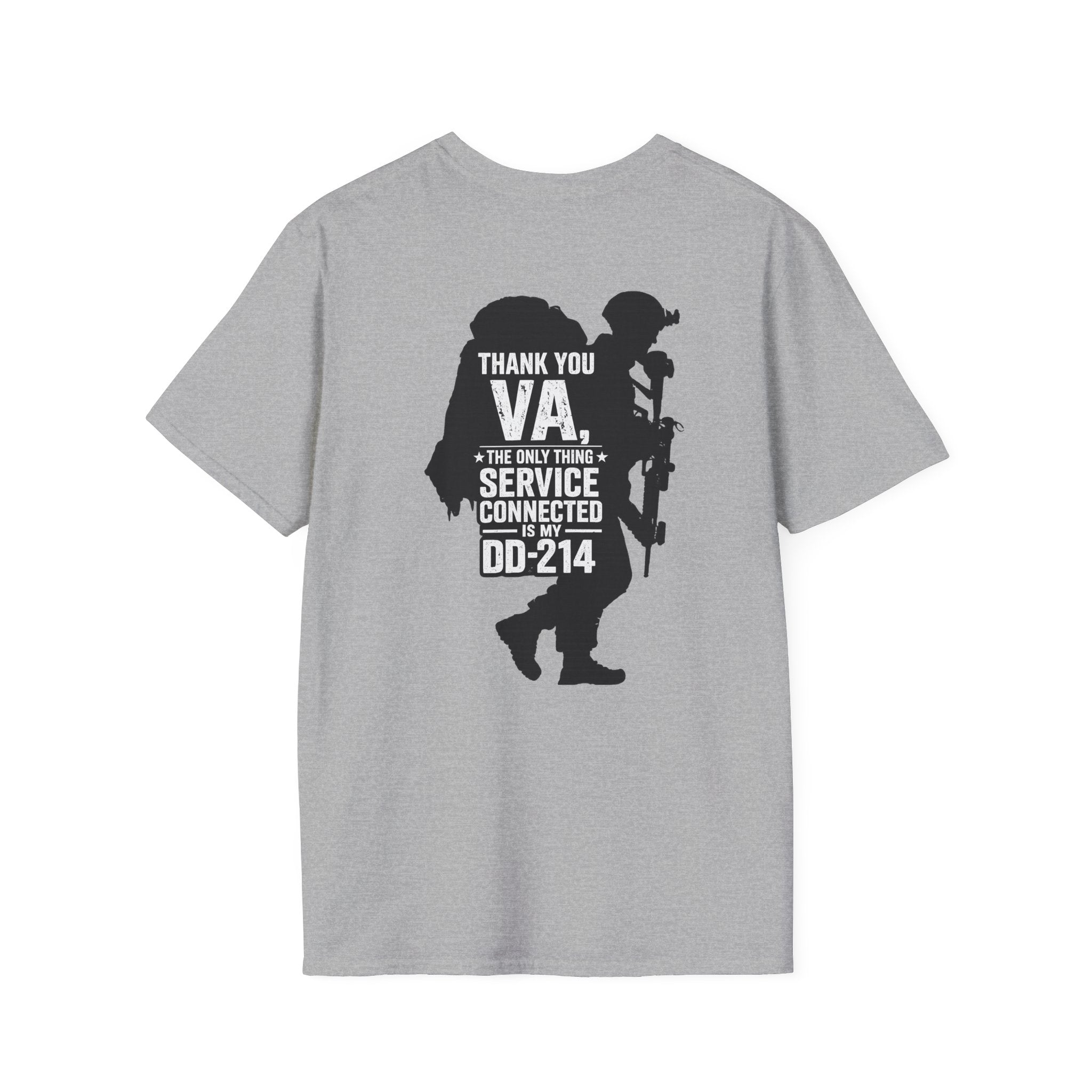 DD-214 Service Connected T-Shirt - Sport Grey