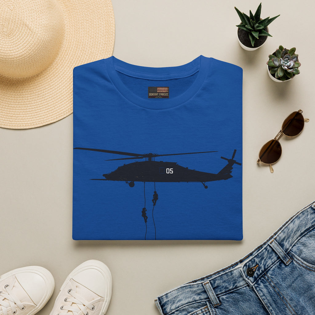Fast Rope T-Shirt — Military Silhouette Tee — Veteran Apparel — Ironsight Syndicate