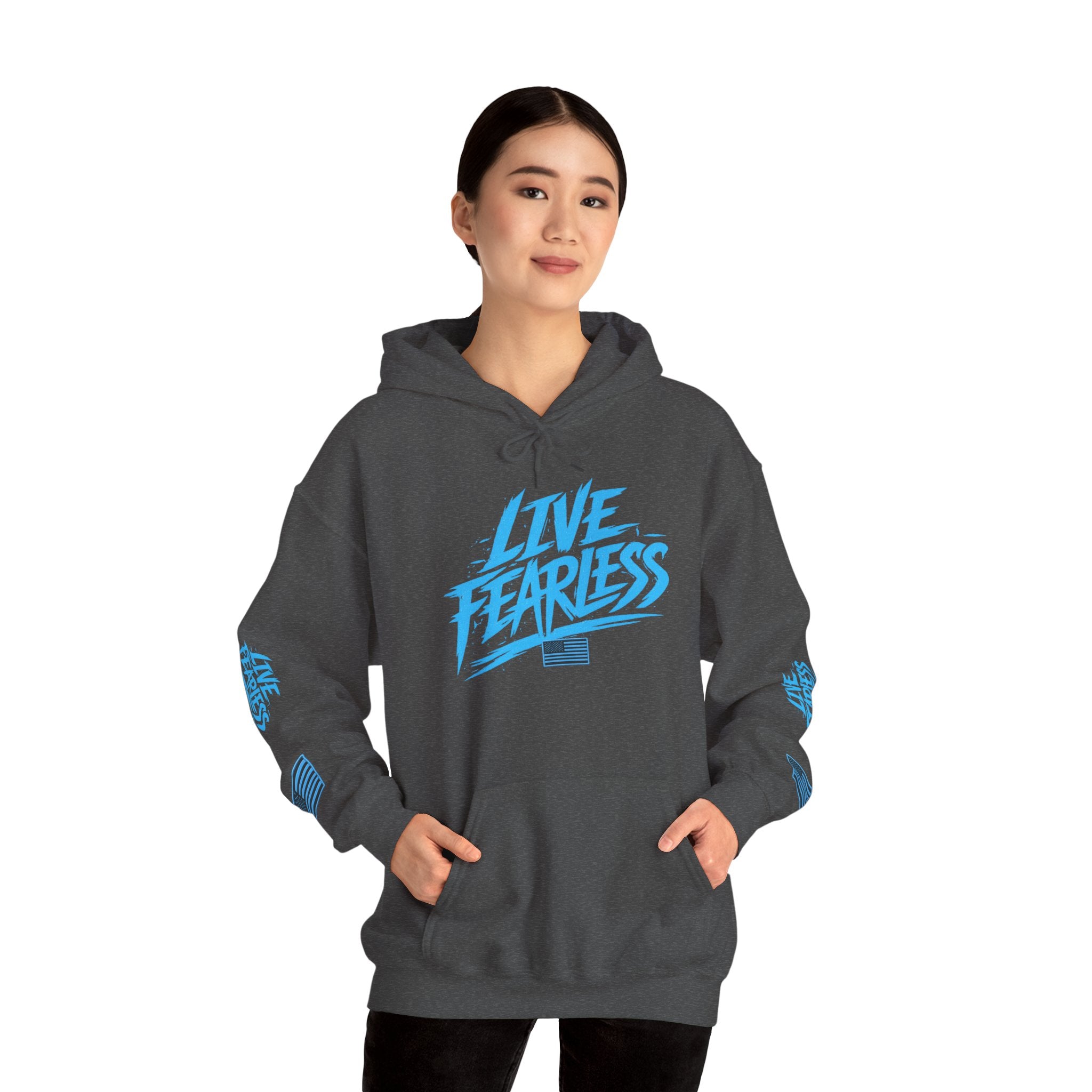 Live Fearless Hoodie | Premium Heavy Weight-Military-Inspired Patriotic Hoodie | Ironsight Syndicate