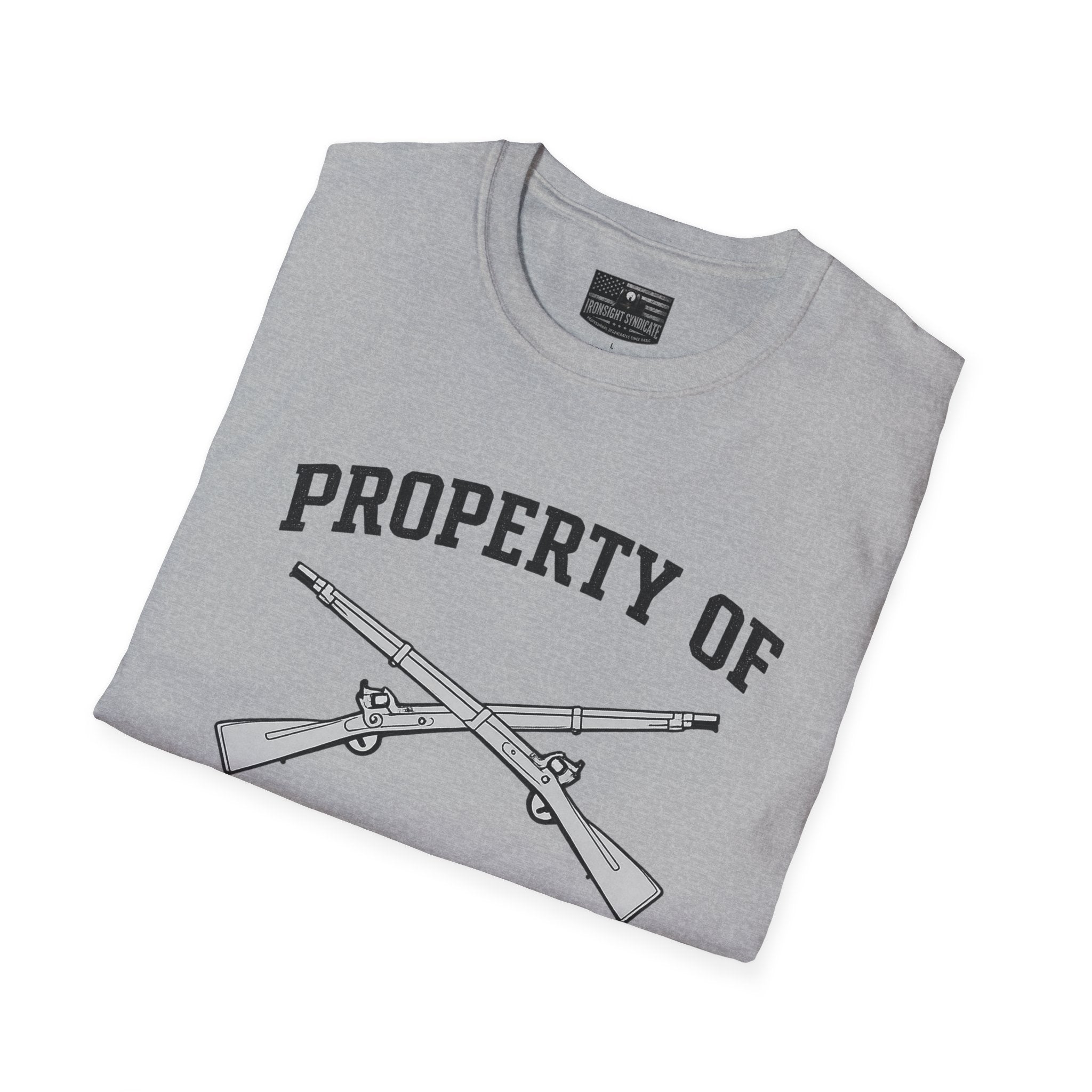 Fort Benning Athletic Tee  Ironsight Syndicate | Patriotic Military Graphic Tee for Veterans & Patriots, Adult (13 and up), unisex