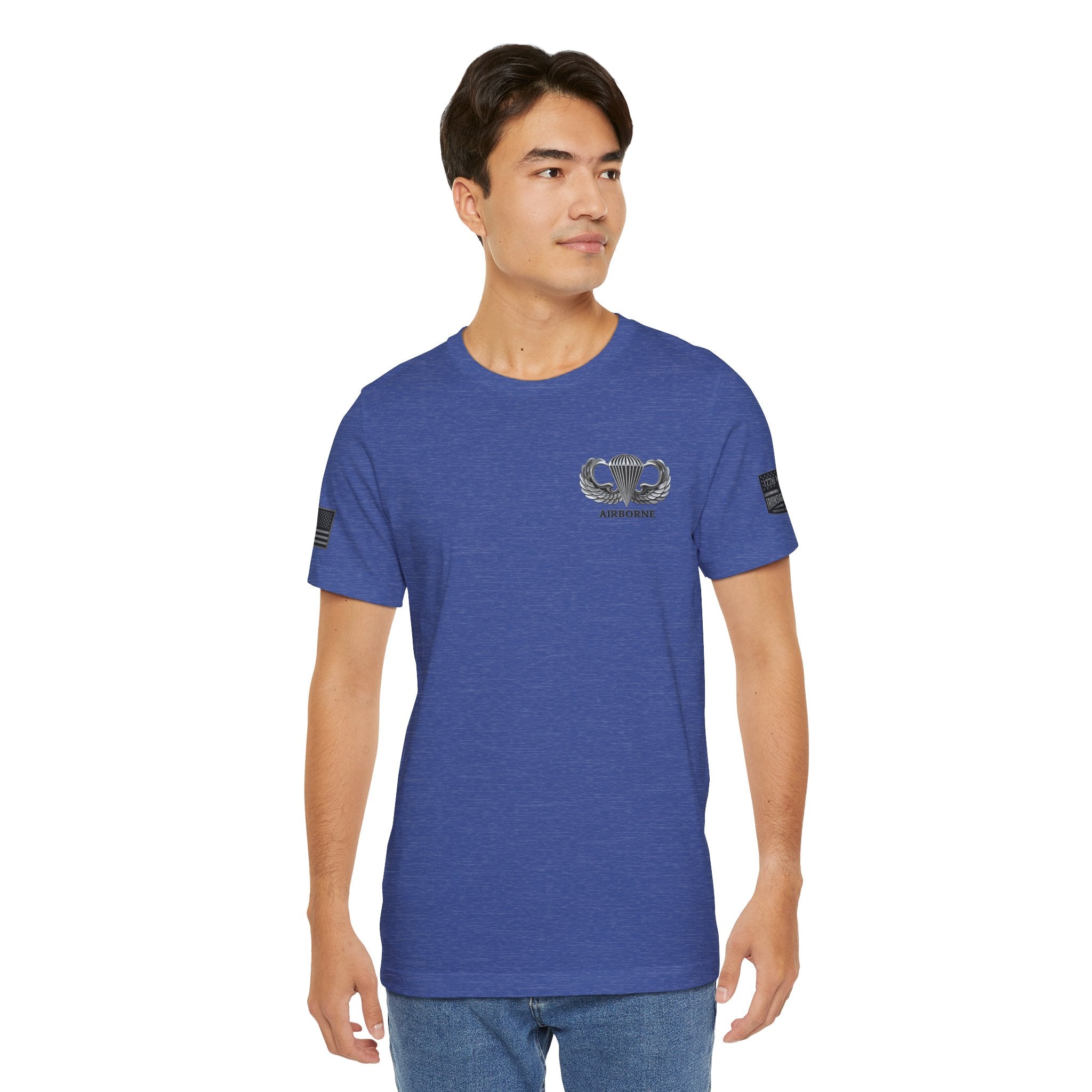Airborne, Death From Above T - US Army Airborne Wings Veteran T-Shirt | Ironsight Syndicate