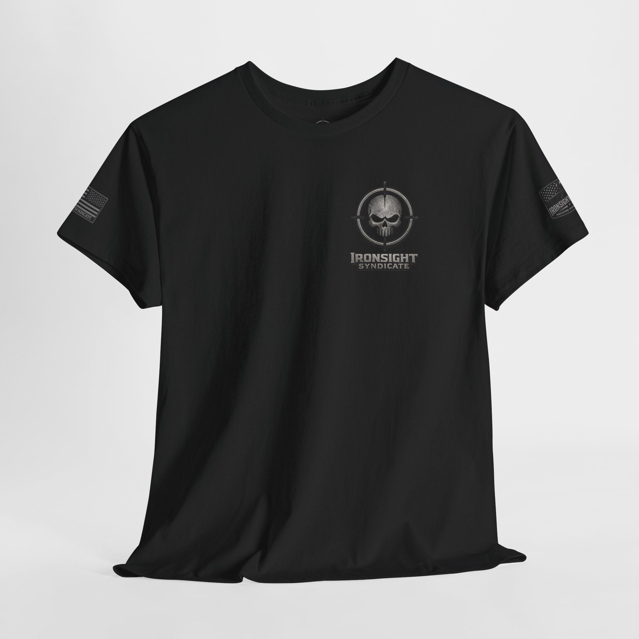 The Devil Whispered T-Shirt — Tactical Skull Target Logo Tee