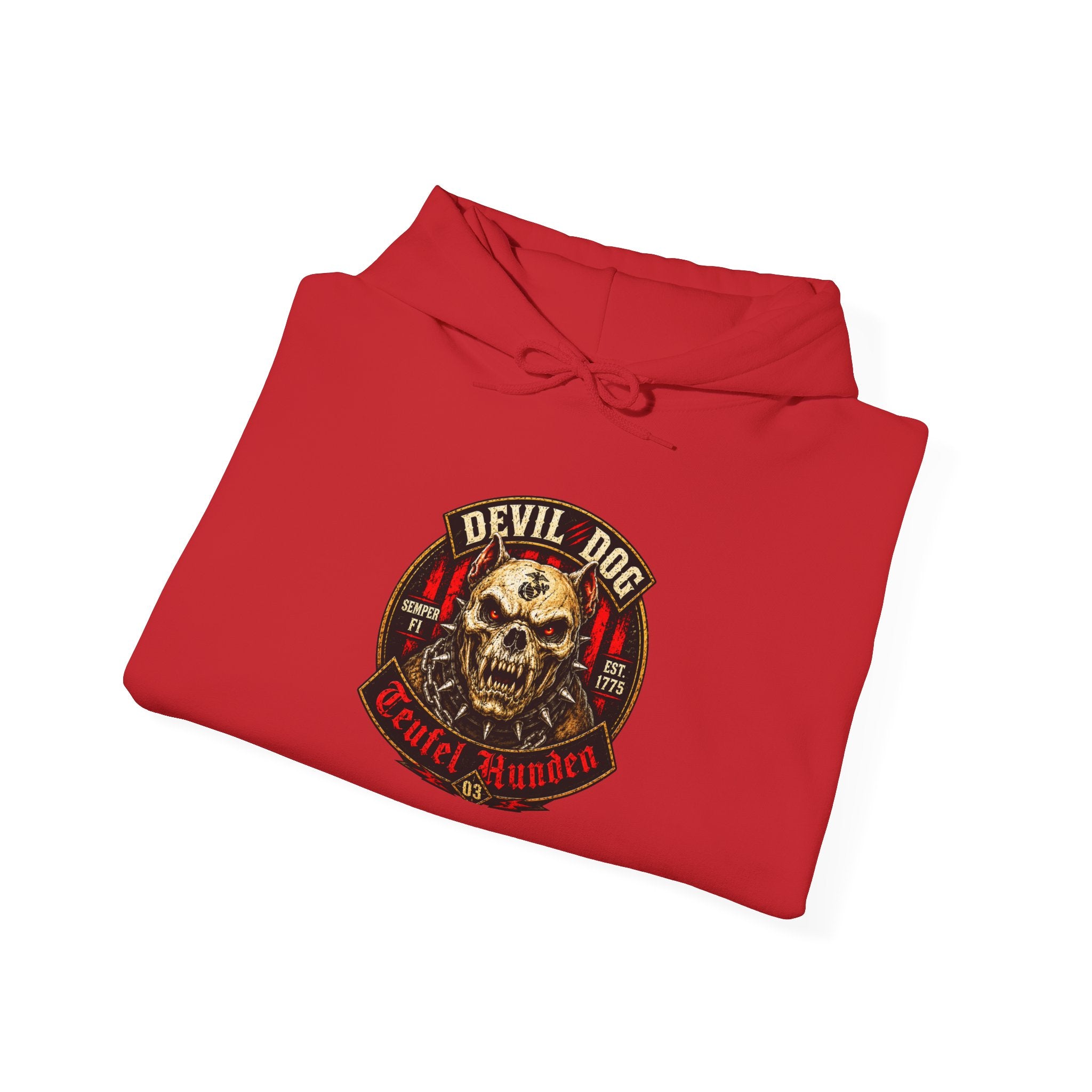 Devil Dog, Teufel Hunden Marine Corps Hooded Sweatshirt