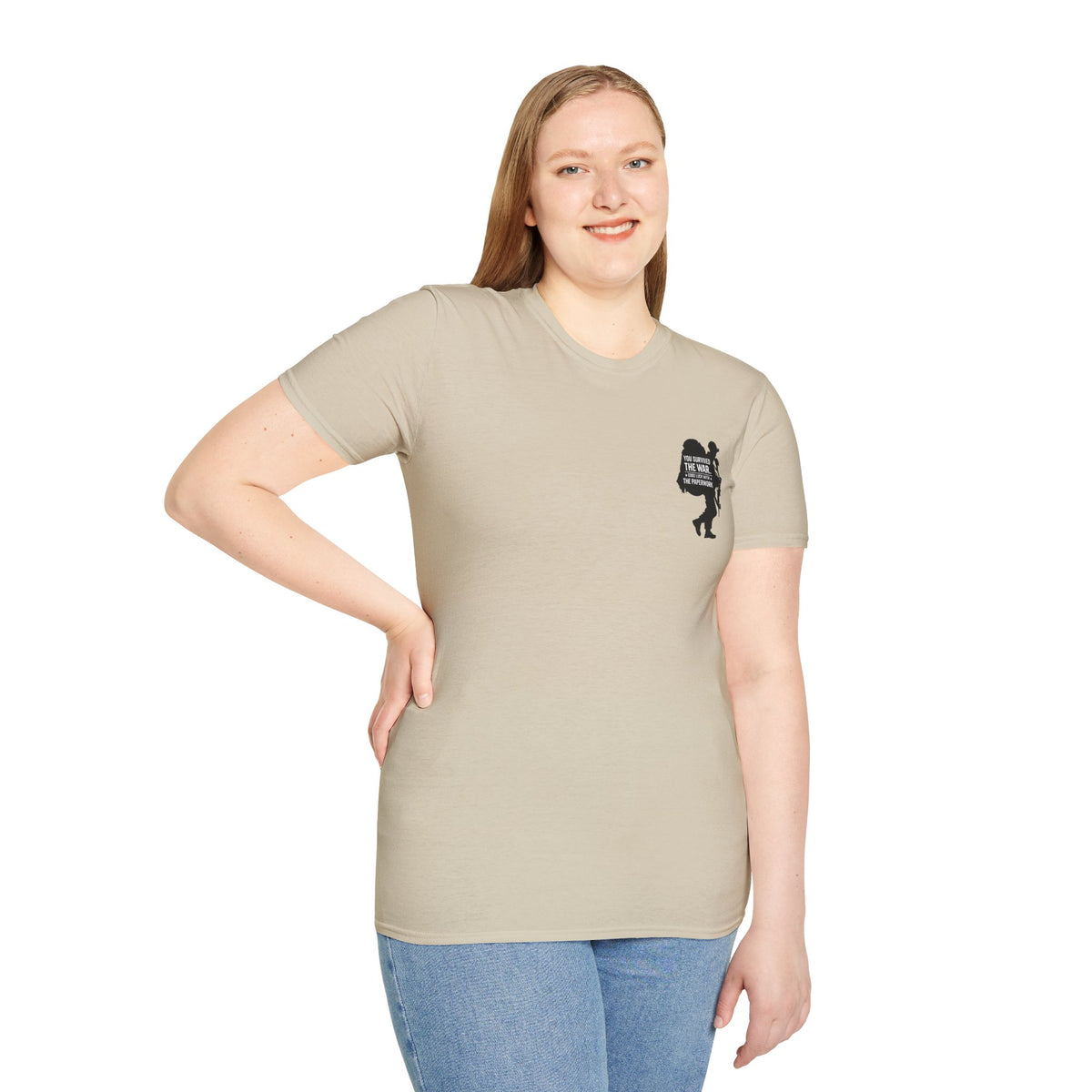 You Survived the War Good Luck With The Paperwork T-Shirt (Black Graphic)