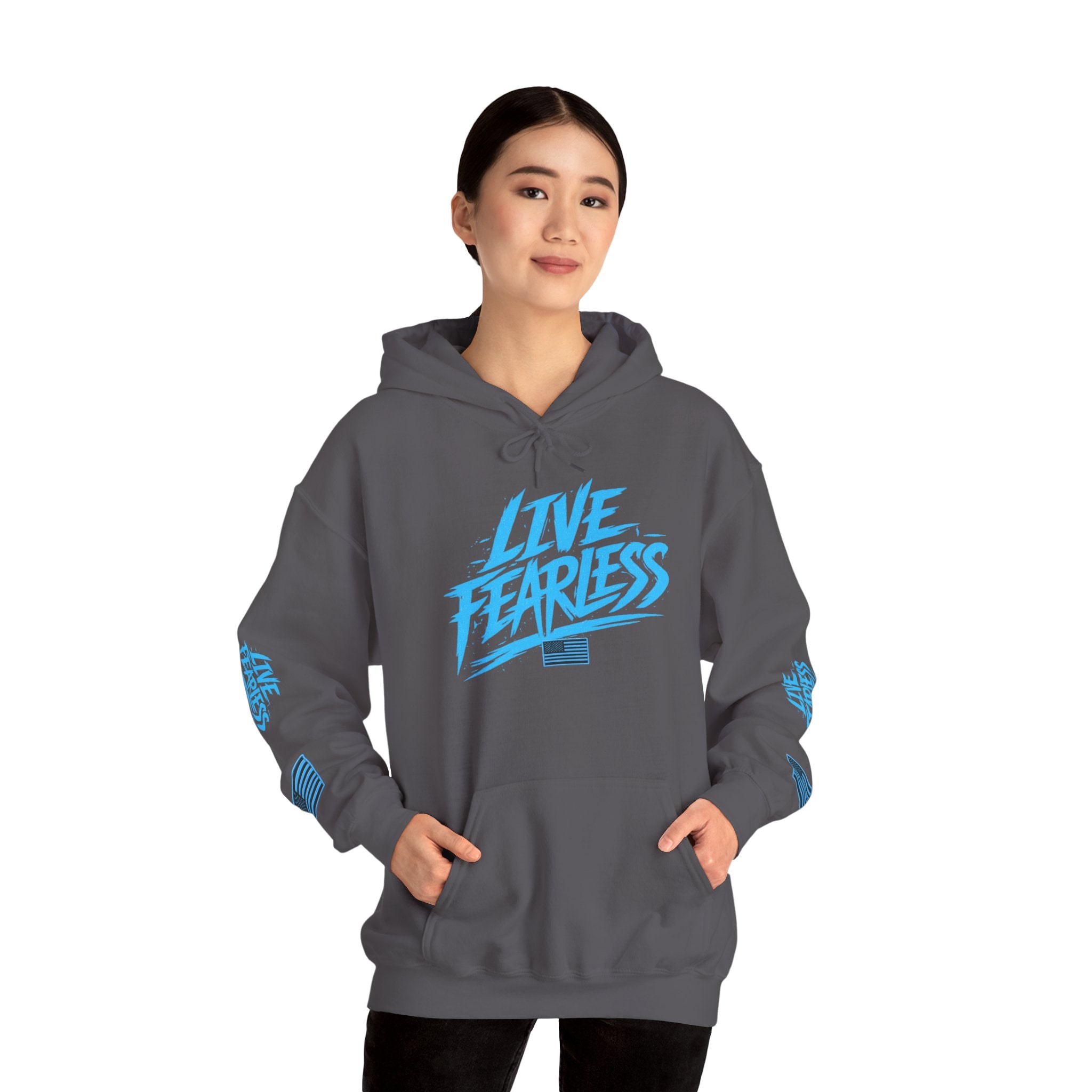 Live Fearless Hoodie | Premium Heavy Weight-Military-Inspired Patriotic Hoodie | Ironsight Syndicate