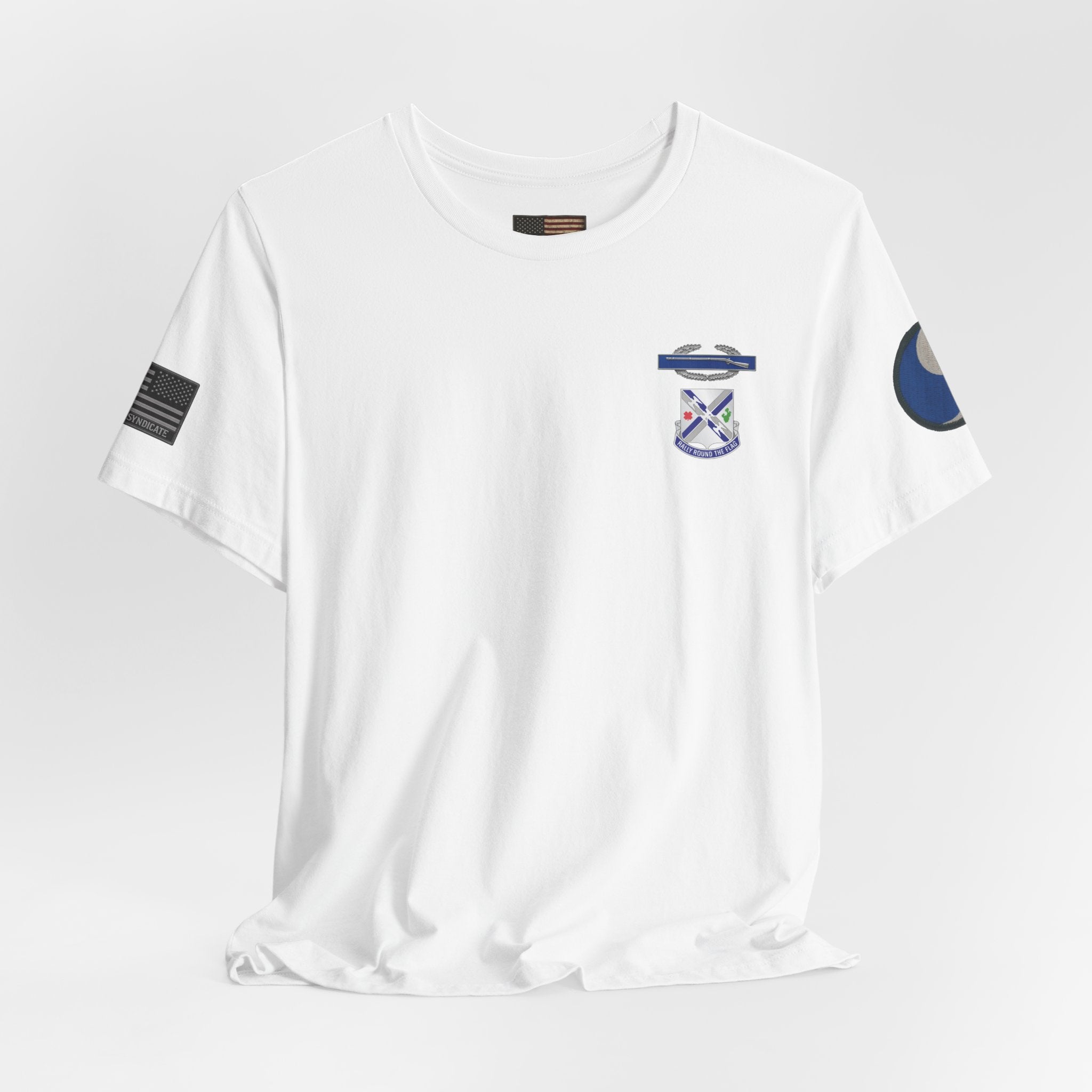 29th Infantry Division 1-115th Infantry Regiment T-Shirt | Patriotic Military Graphic Tee for Veterans & Patriots, Adult (13 and up), unisex