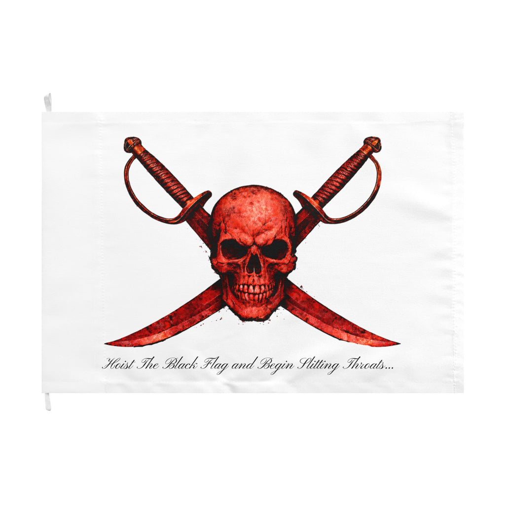 Blood Red Jolly Flag — Double-Sided