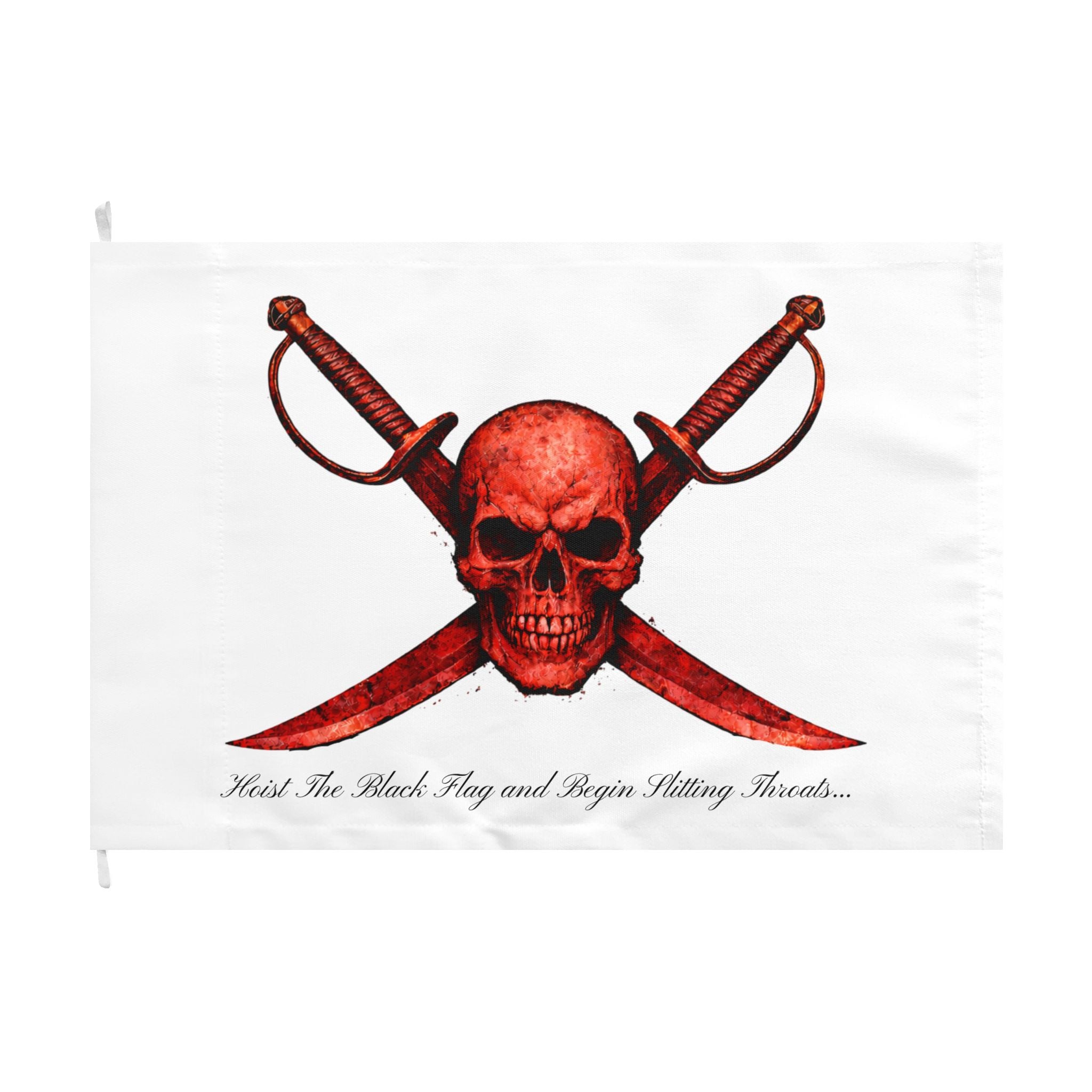 Blood Red Jolly Flag — Double-Sided