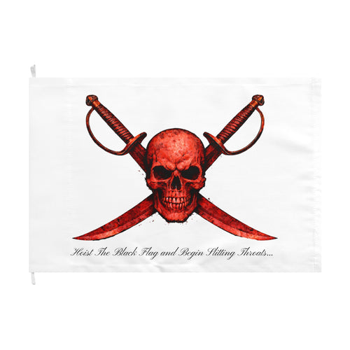 Blood Red Jolly Flag - 18 x 12 in | Ironsight Syndicate
