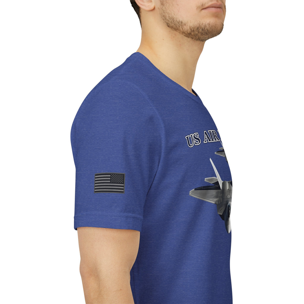 F-22 Raptor USAF Stealth Fighter Jet Graphic Tee – Premium Air Force Pride T-Shirt for Veterans & Active Duty