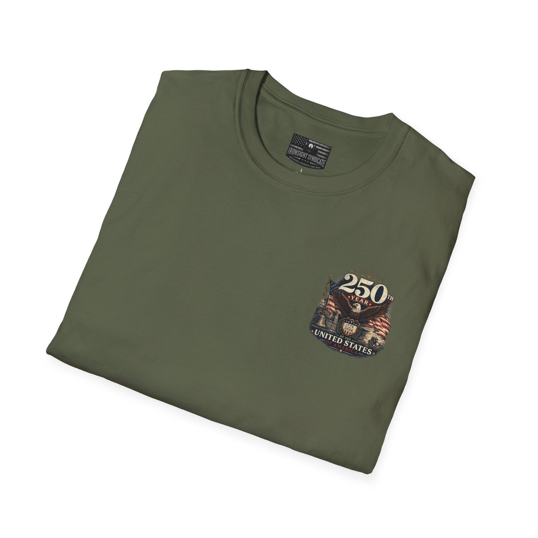 M1 Abrams Patriotic Ironsight Syndicate T-Shirt | Patriotic Military Graphic Tee for Veterans & Patriots, Adult (13 and up), unisex
