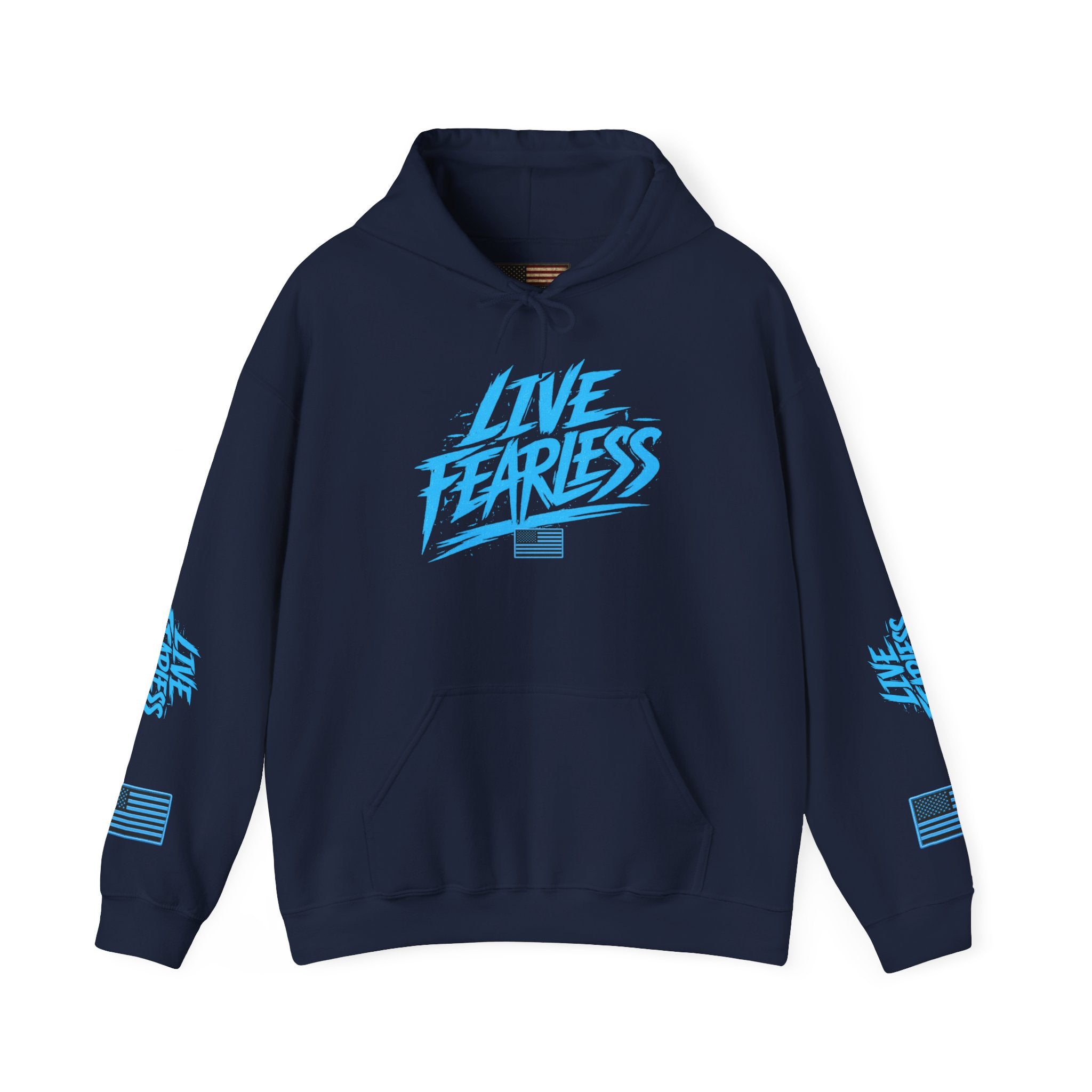 Live Fearless Hoodie | Premium Heavy Weight-Military-Inspired Patriotic Hoodie | Ironsight Syndicate