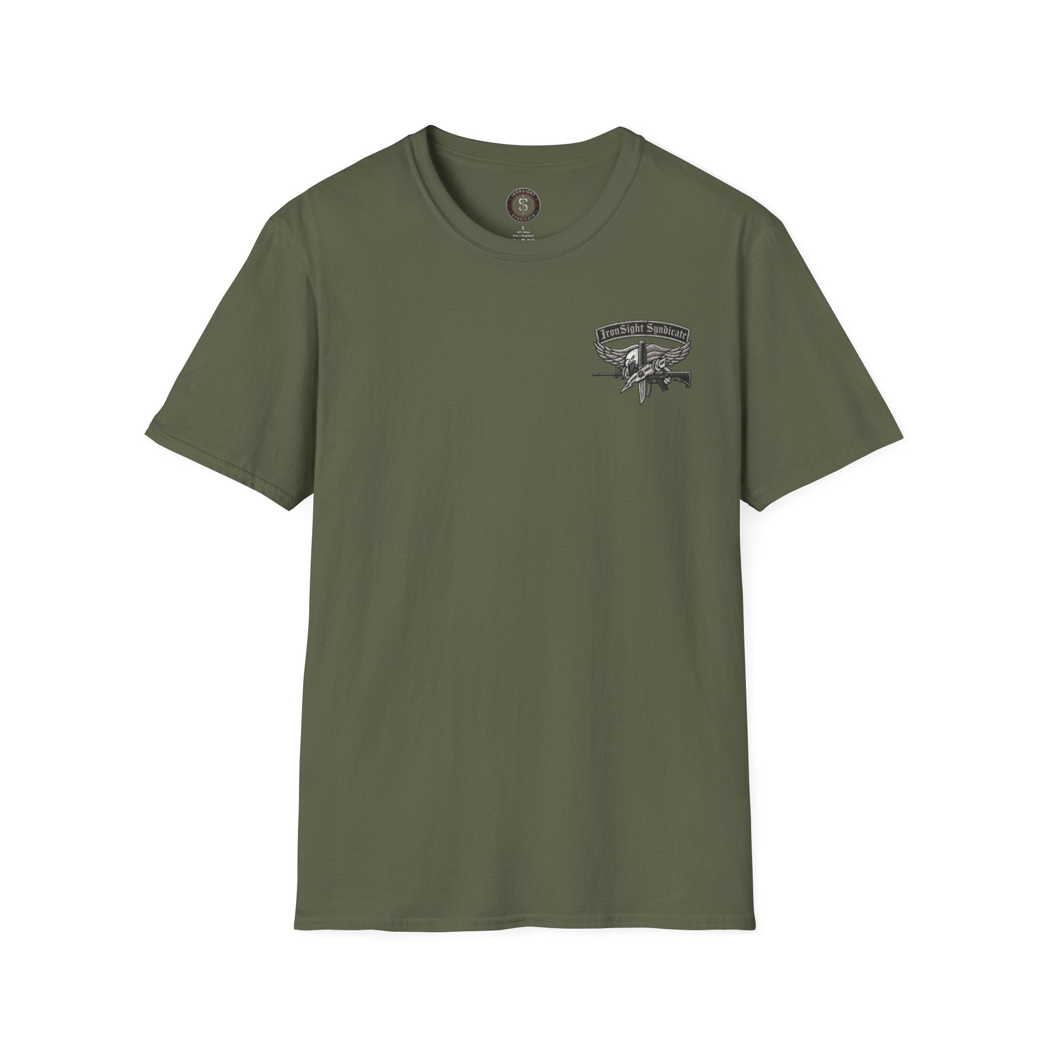 SWAT Eagle T-Shirt — "IronSight Syndicate"  T-Shirt | Patriotic Military Graphic Tee for Veterans & Patriots, Adult (13 and up), unisex