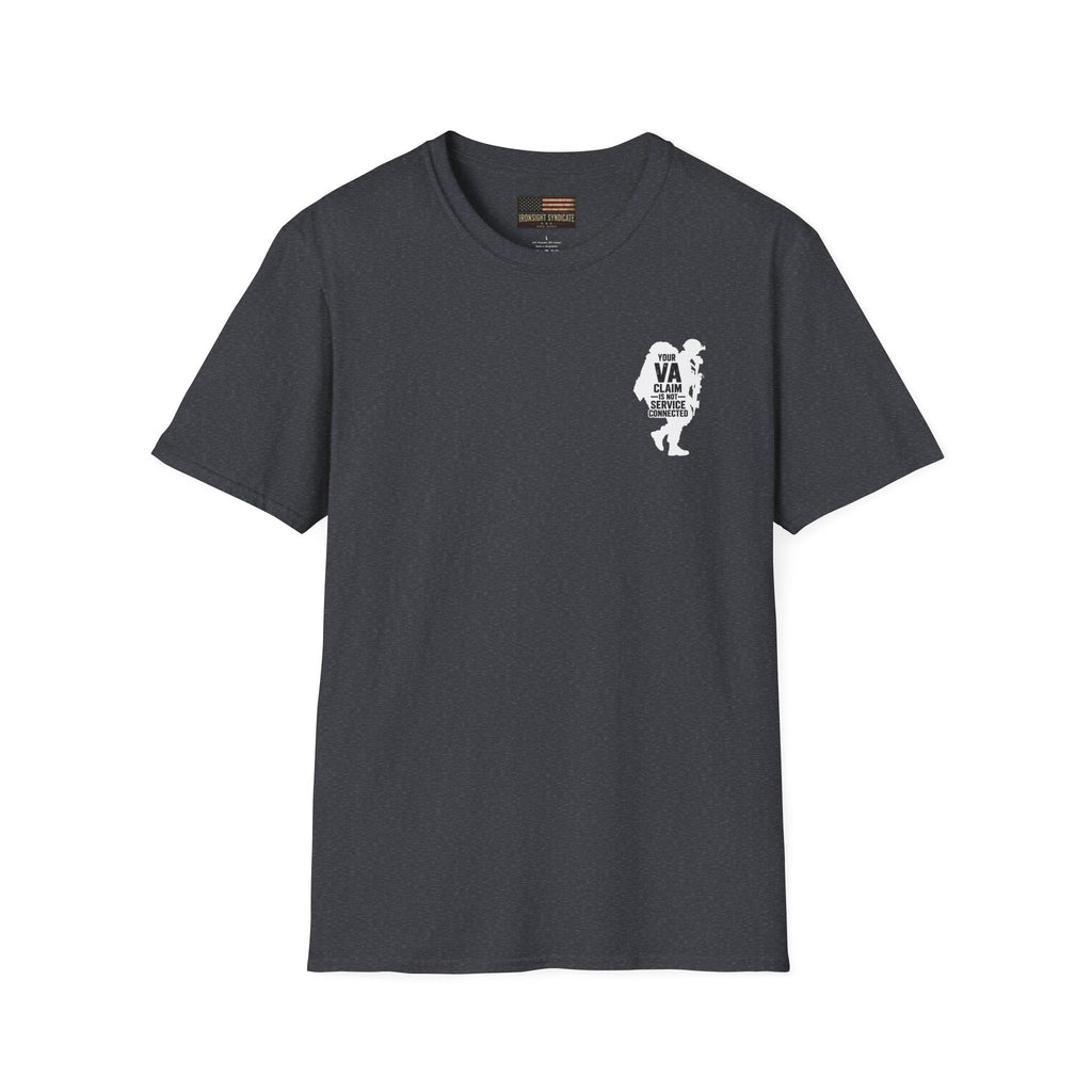 DD-214 service connected T-Shirt (White Graphic)