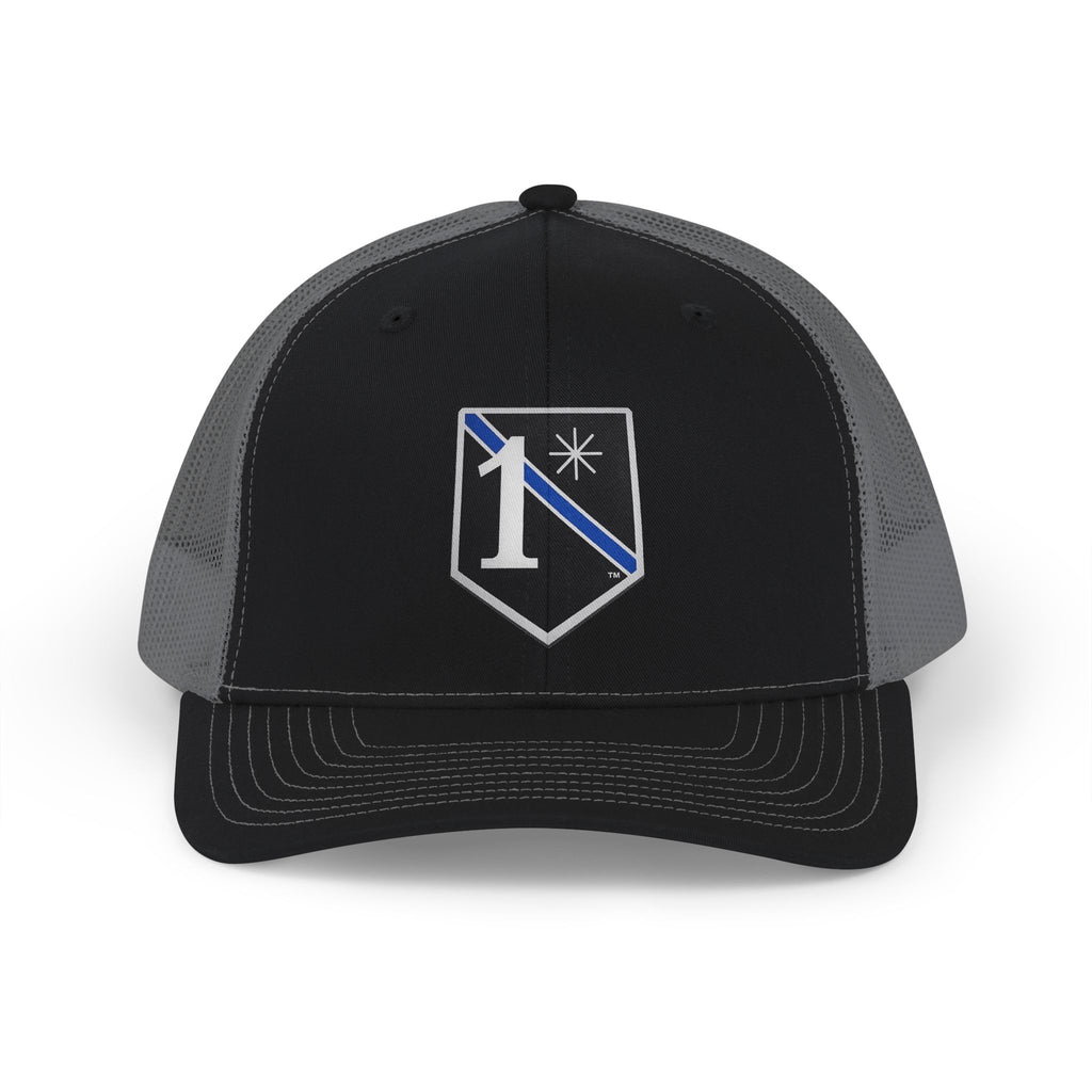 Law Enforcement/Police Snapback Trucker Cap | Patriotic USA Snapback Mesh Cap for Veterans & Patriots