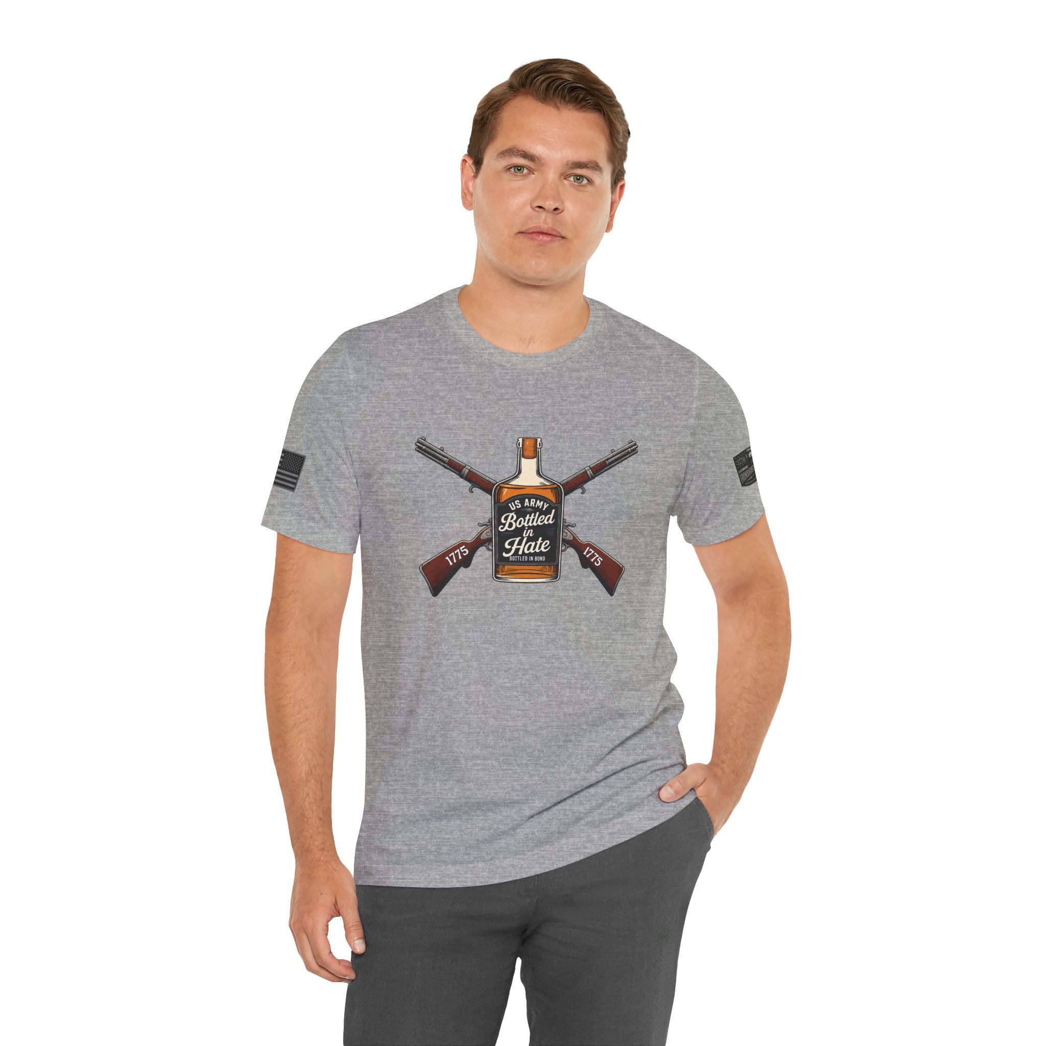 Bottled in Hate Army Whiskey T-Shirt