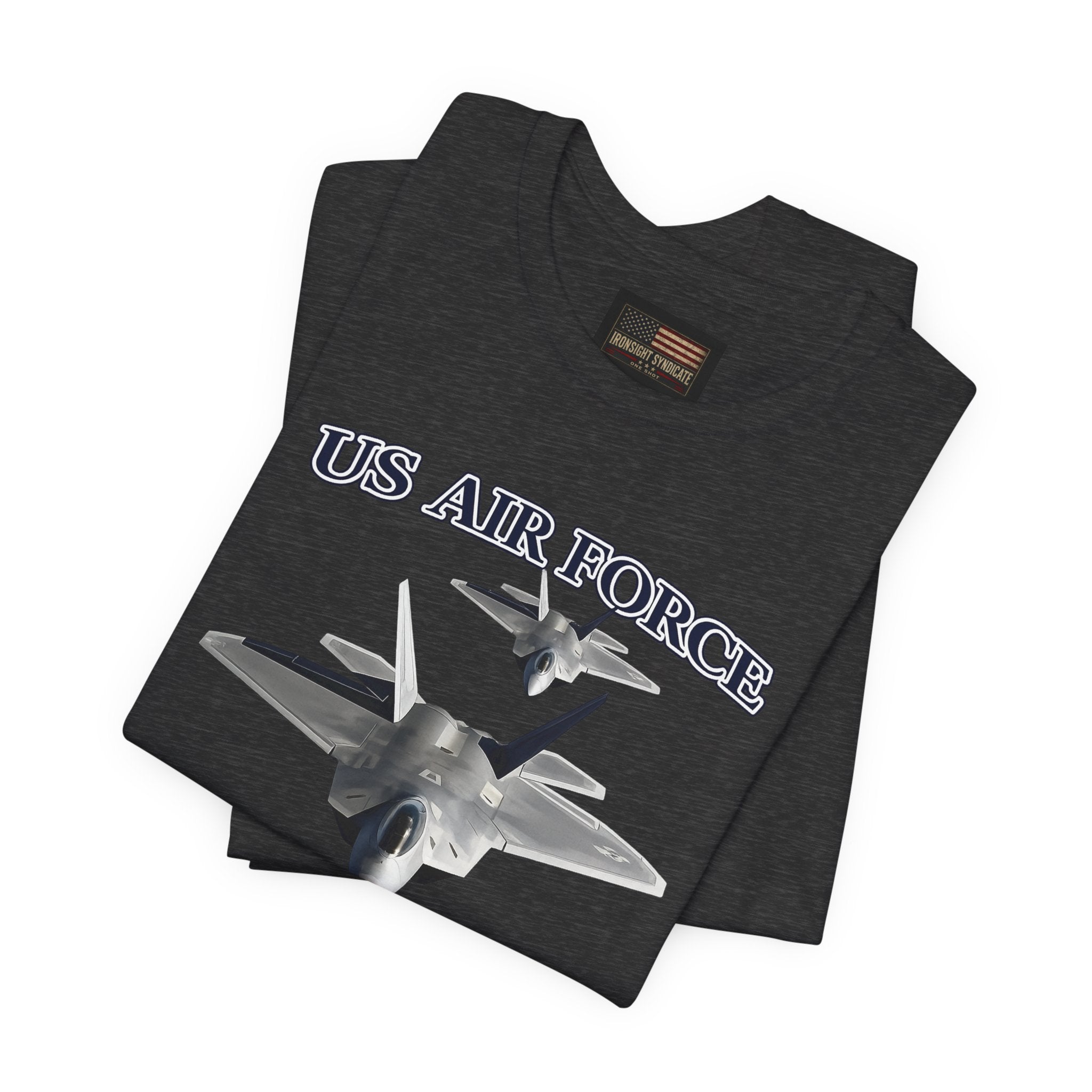F-22 Raptor USAF Stealth Fighter Jet Graphic Tee – Premium Air Force Pride T-Shirt for Veterans & Active Duty