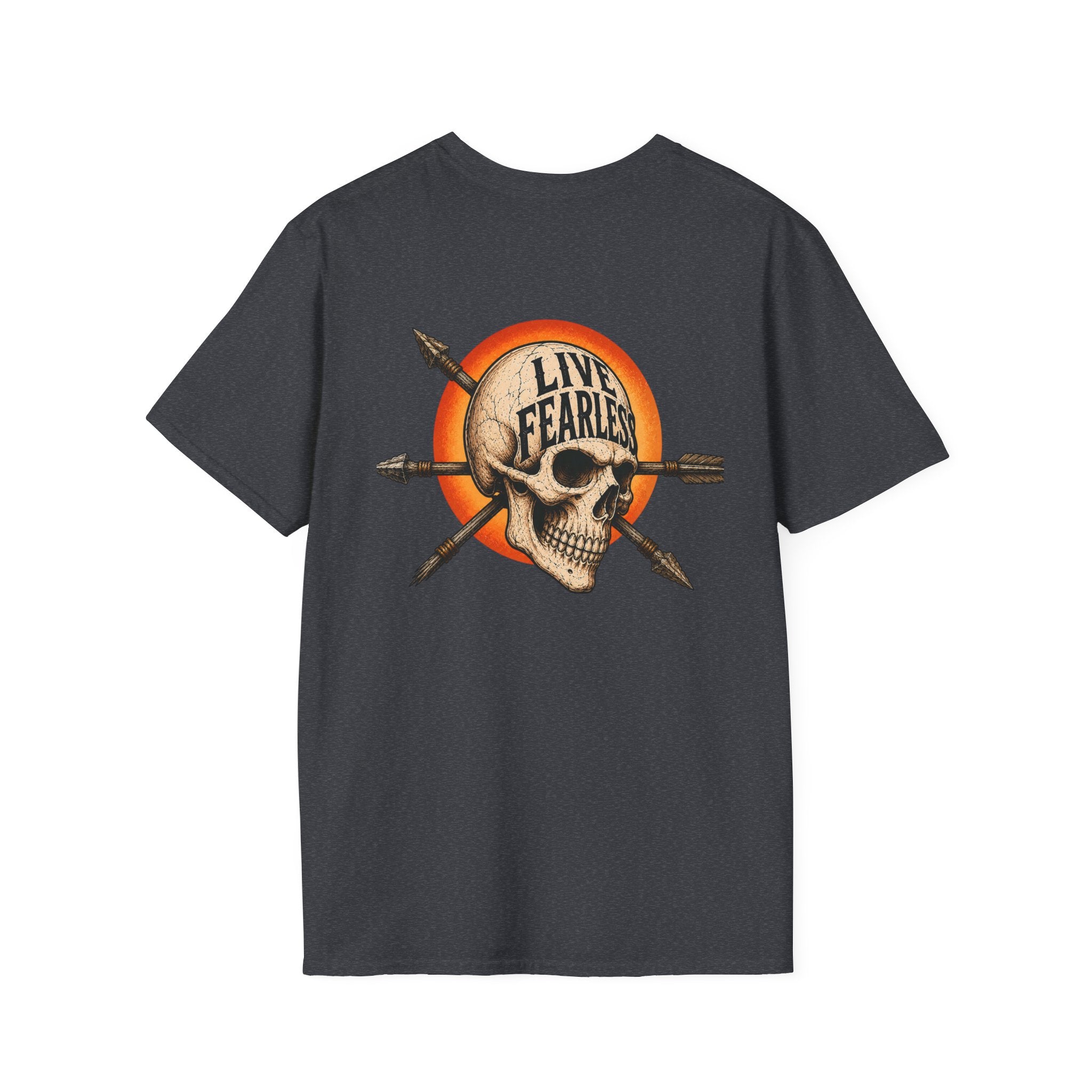 Live Fearless – Ancient Warrior Skull T-Shirt