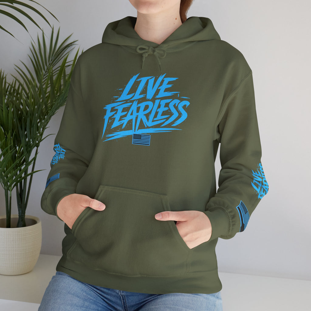 Live Fearless Hoodie | Premium Heavy Weight-Military-Inspired Patriotic Hoodie | Ironsight Syndicate